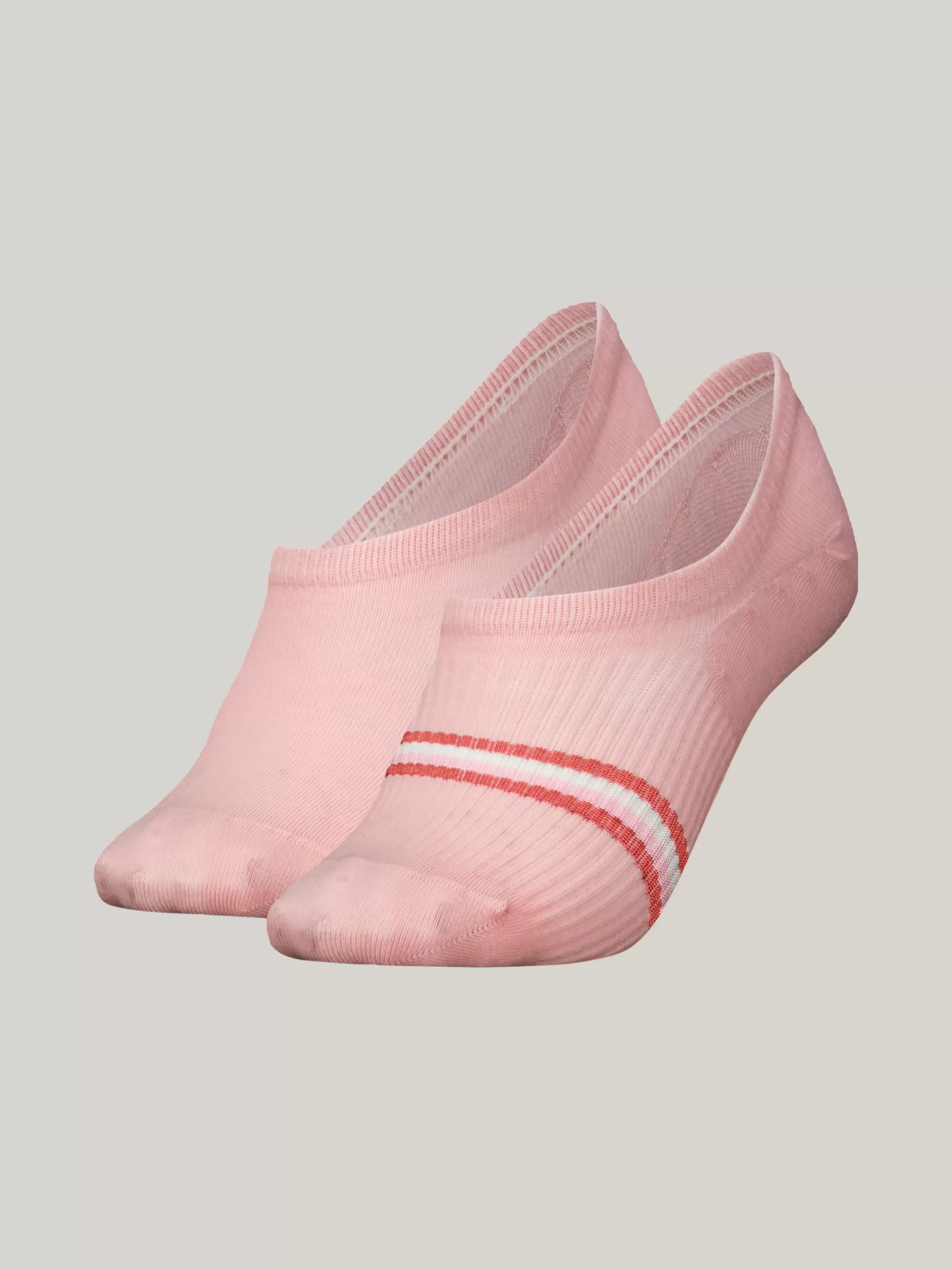 Sokken & Panty's*Tommy Hilfiger Set Van 2 Paar Footie-sokken Met Streep PINK