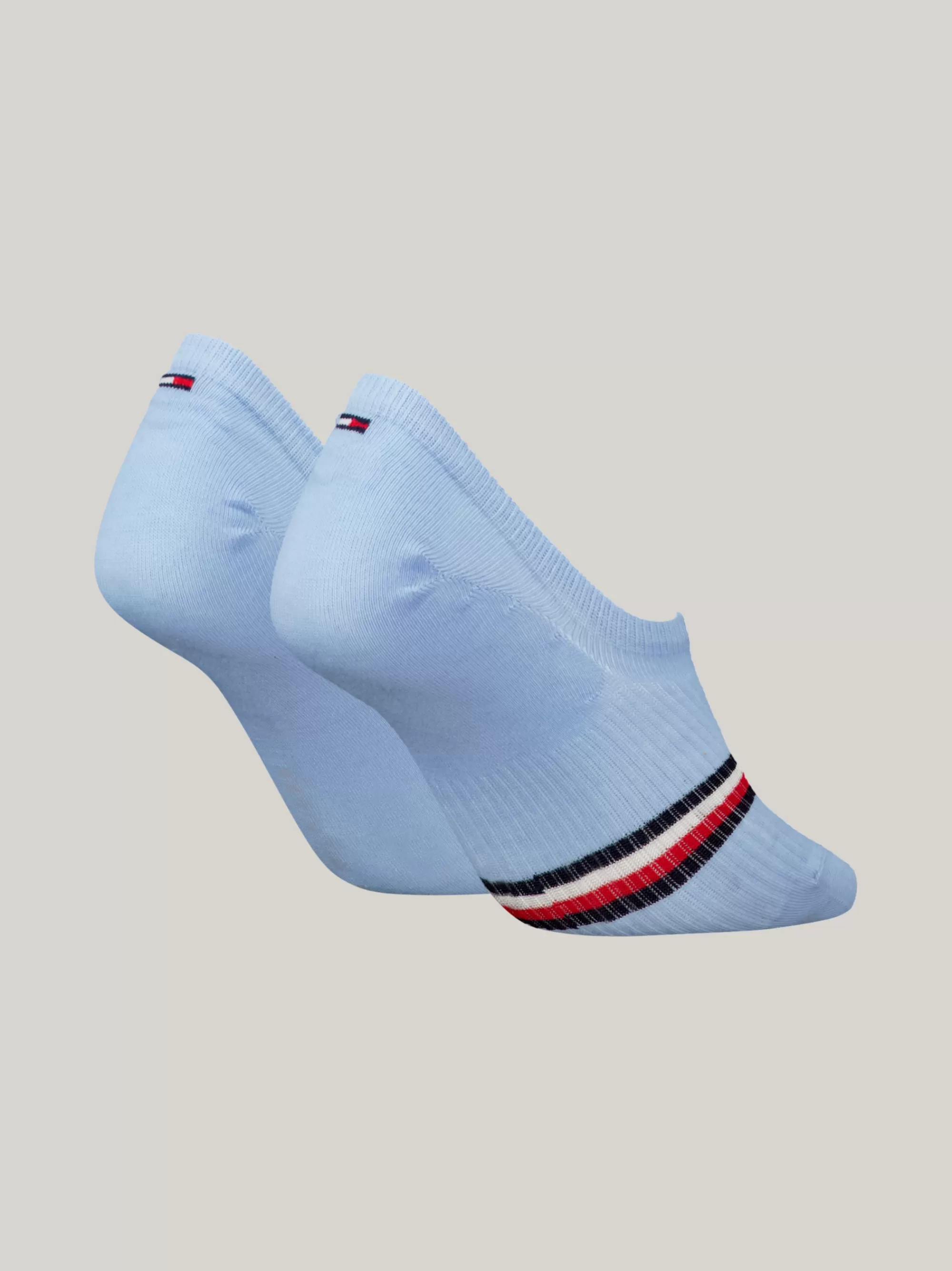 Sokken & Panty's*Tommy Hilfiger Set Van 2 Paar Footie-sokken Met Streep LIGHT BLUE