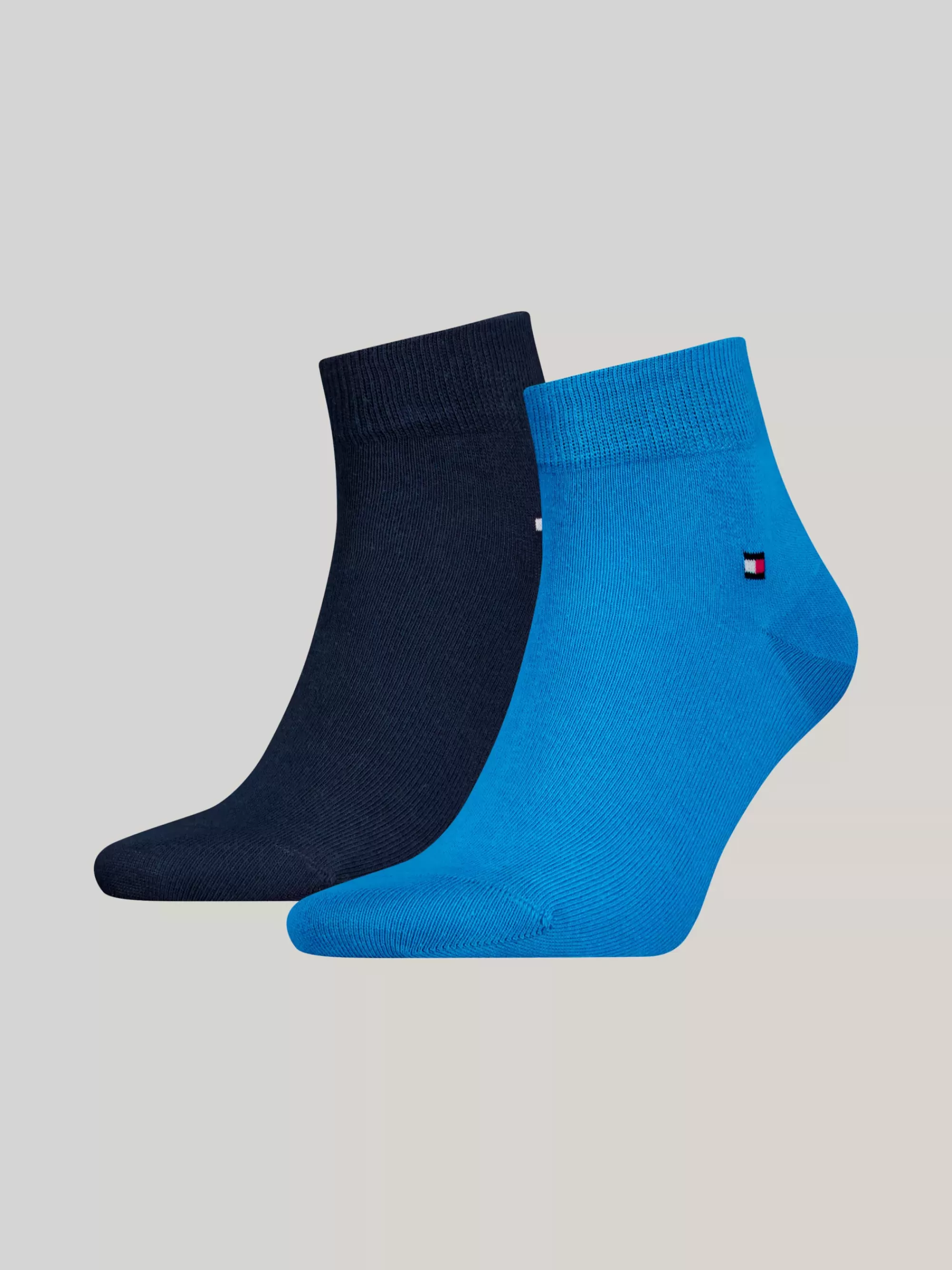 Sokken*Tommy Hilfiger Set Van 2 Paar Gekamd Katoenen Sneakersokken LIGHT BLUE MELANGE
