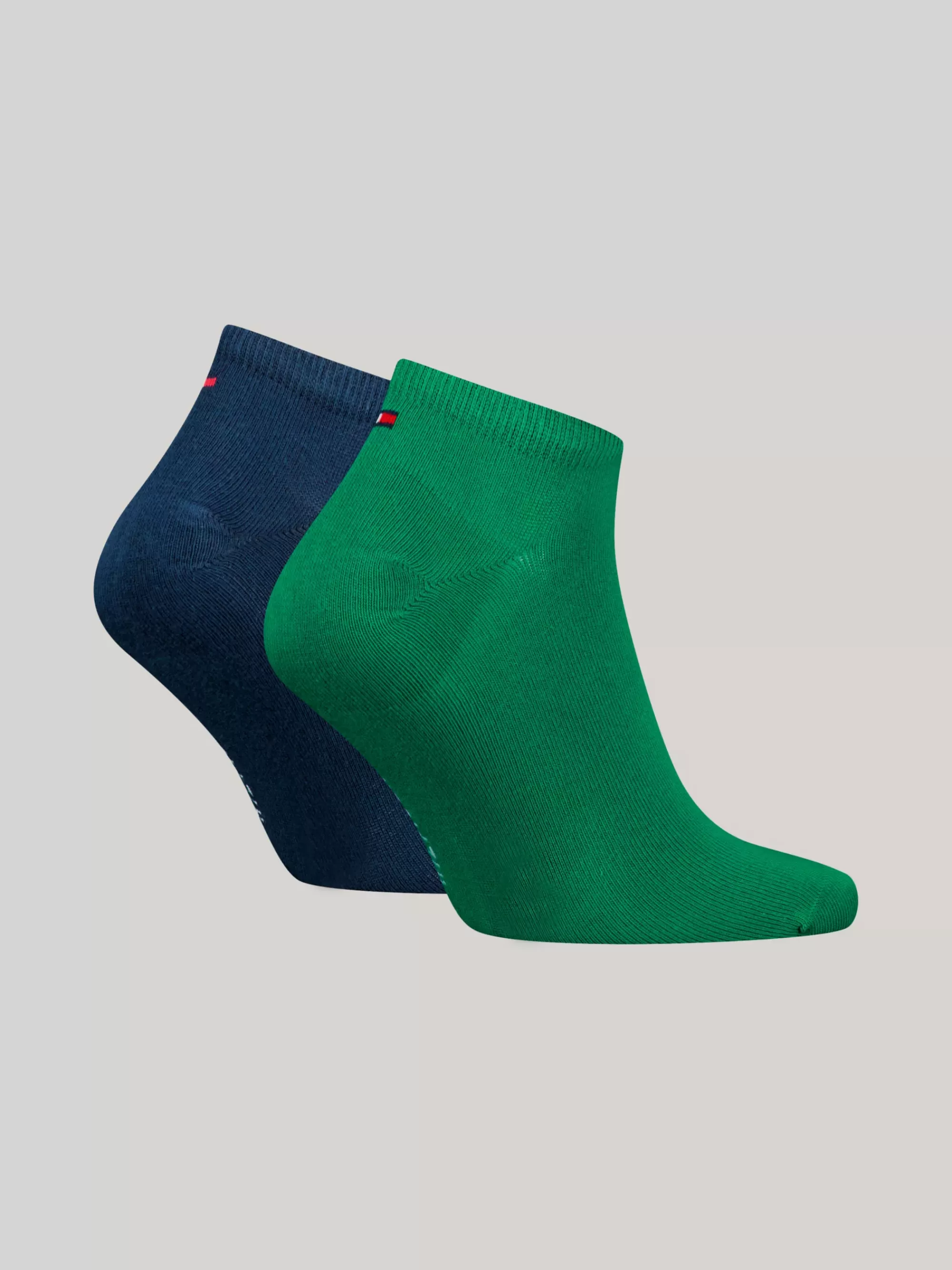 Sokken*Tommy Hilfiger Set Van 2 Paar Gekamd Katoenen Sneakersokken GREEN COMBO