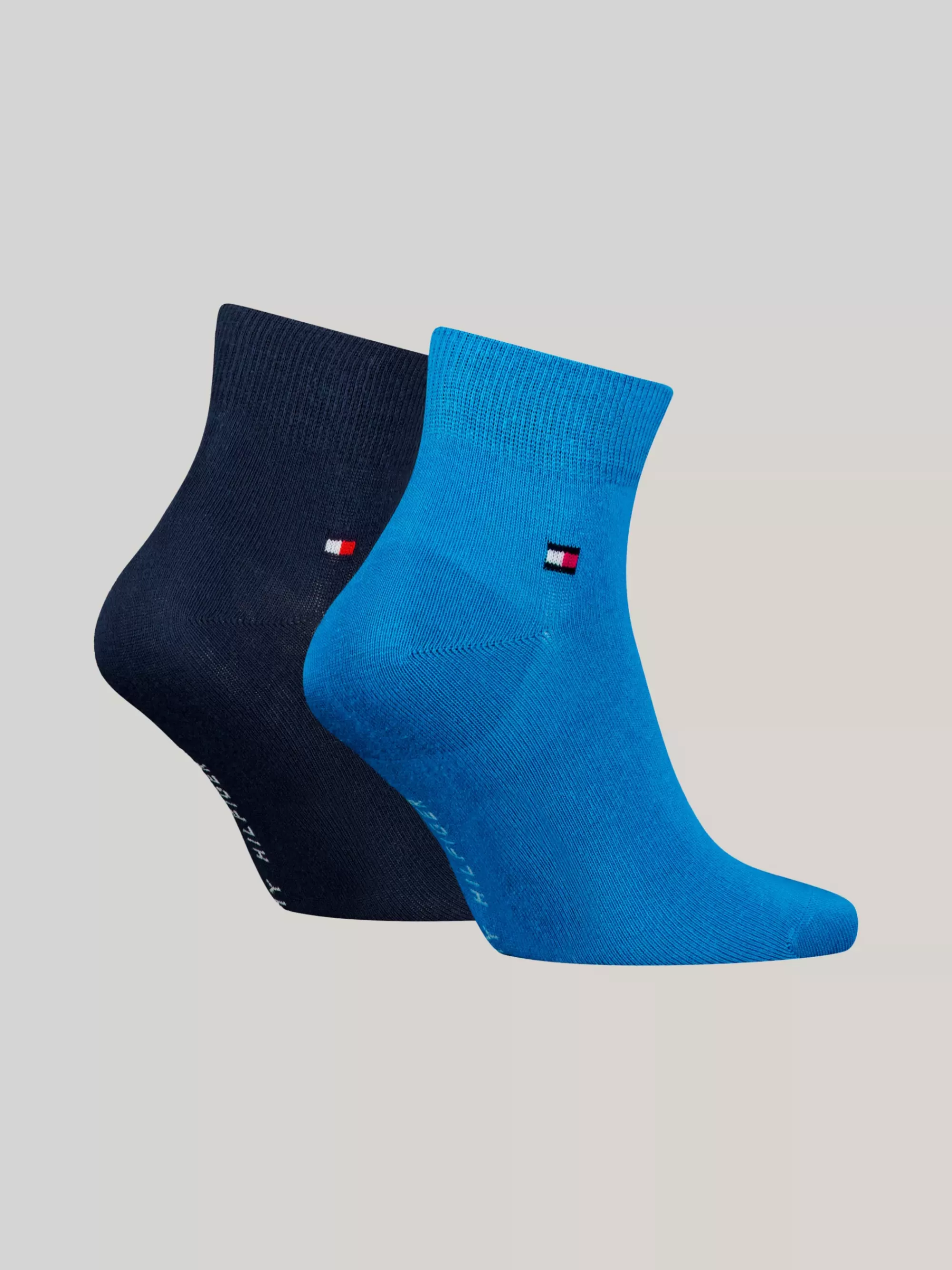 Sokken*Tommy Hilfiger Set Van 2 Paar Gekamd Katoenen Sneakersokken LIGHT BLUE MELANGE
