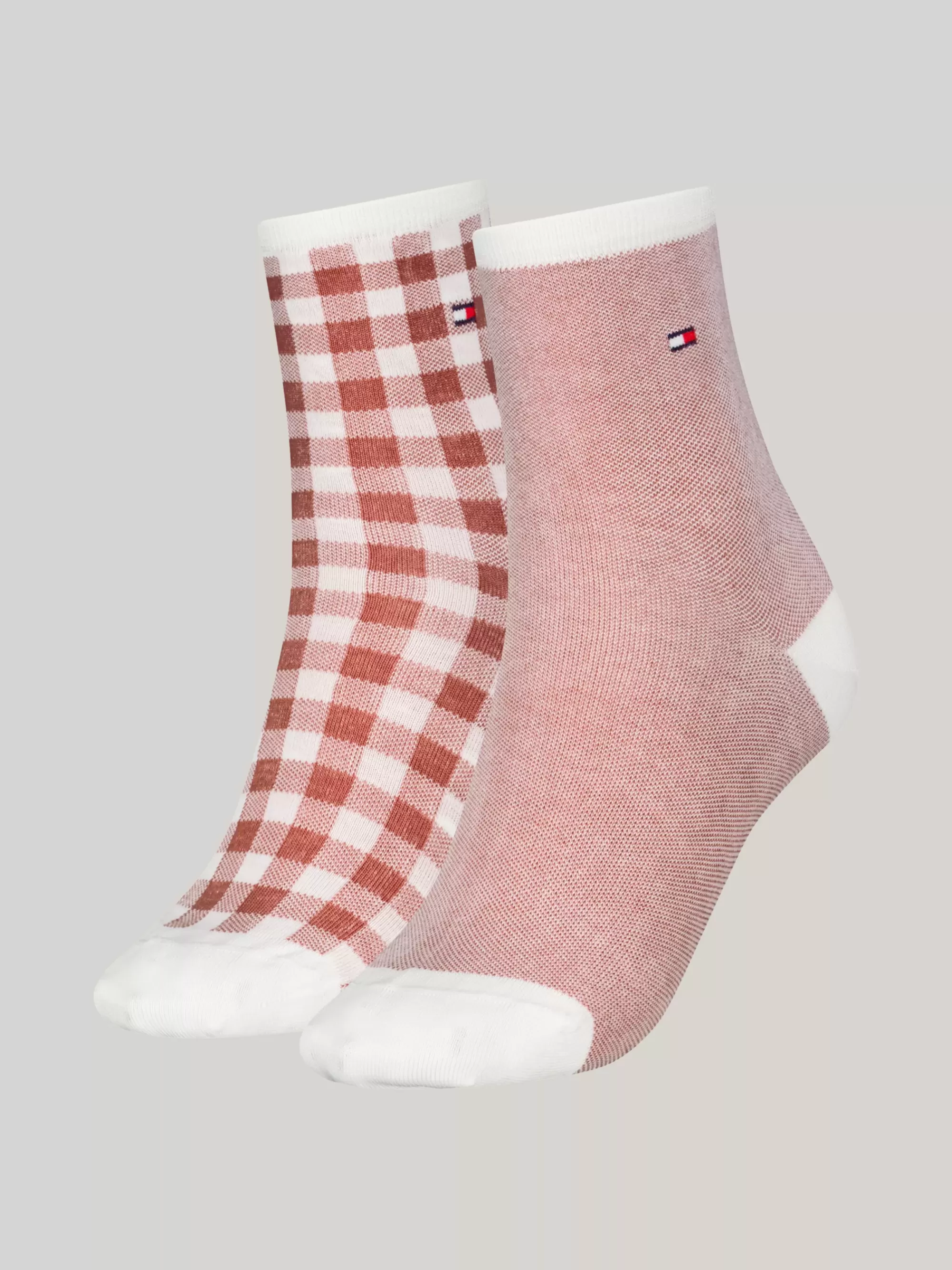 Sokken & Panty's*Tommy Hilfiger Set Van 2 Paar Korte Sokken Met Motief PINK