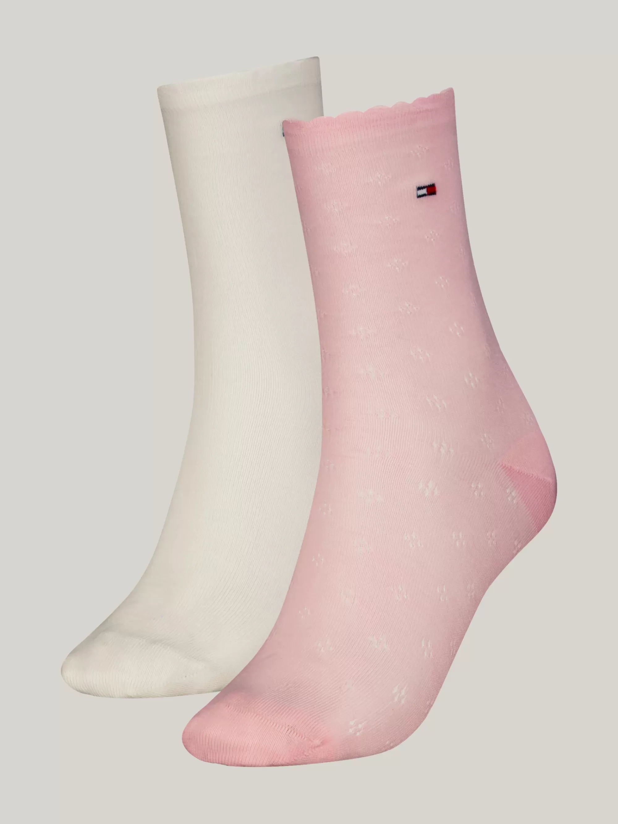 Sokken & Panty's*Tommy Hilfiger Set Van 2 Paar Lichtgewicht Gebreide Sokken PINK