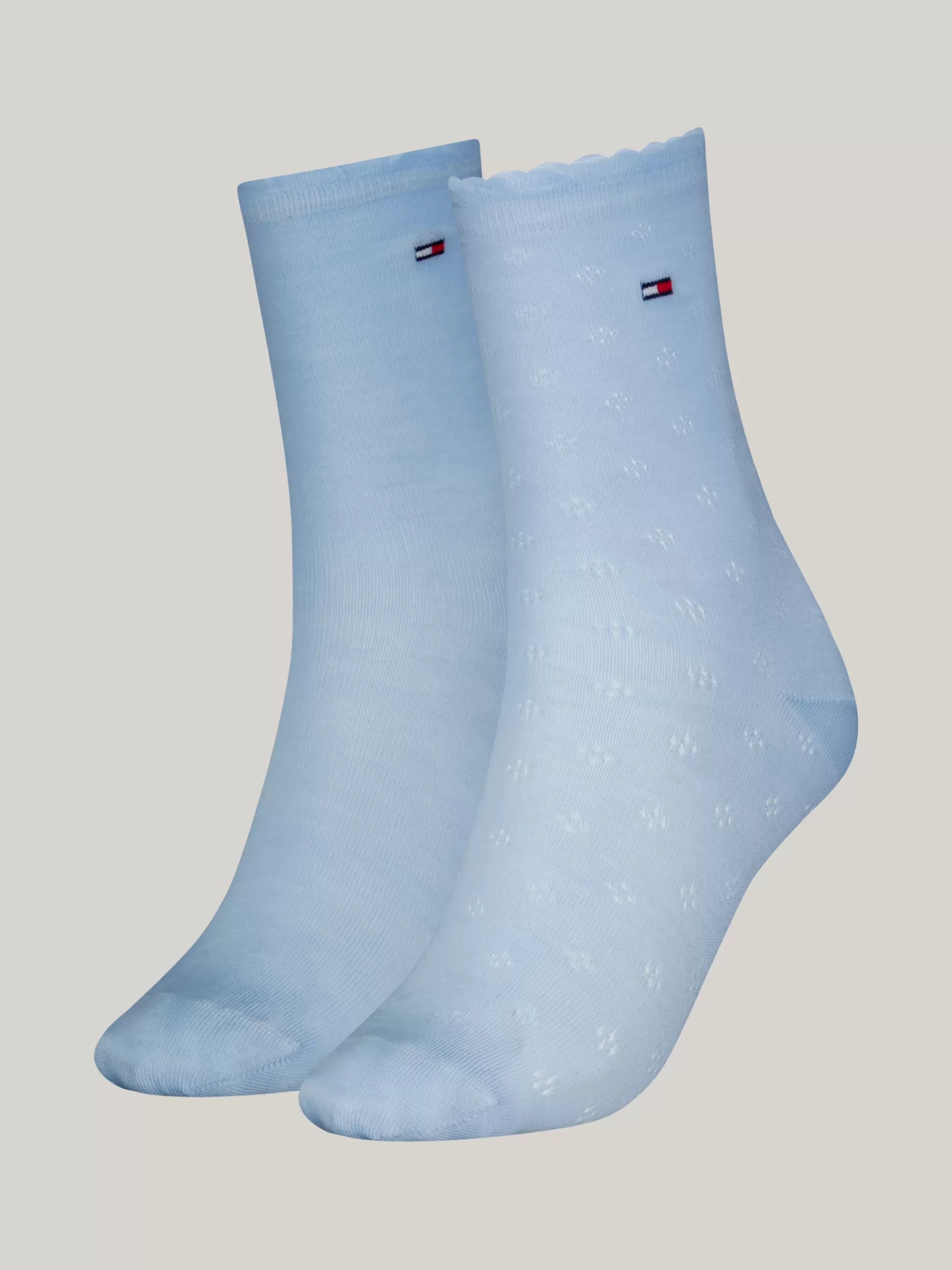 Sokken & Panty's*Tommy Hilfiger Set Van 2 Paar Lichtgewicht Gebreide Sokken LIGHT BLUE