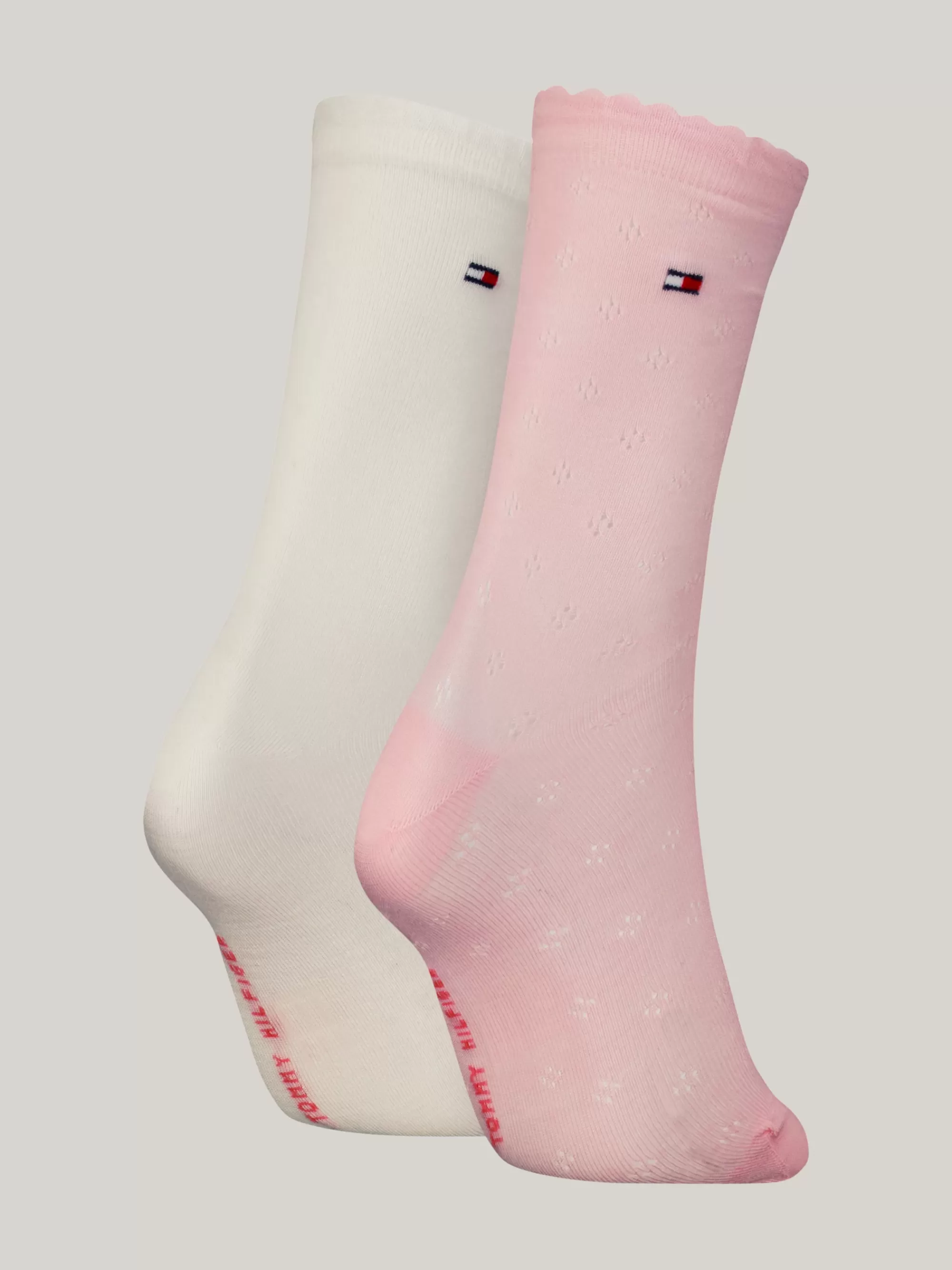 Sokken & Panty's*Tommy Hilfiger Set Van 2 Paar Lichtgewicht Gebreide Sokken PINK