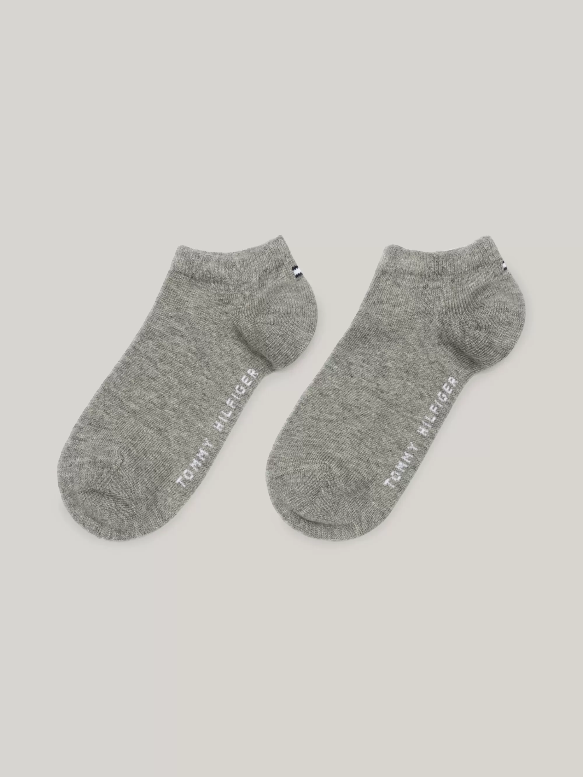 Ondergoed & Sokken | Underwear & Socks*Tommy Hilfiger Set Van 2 Paar Sneakersokken Met Contrast MIDDLE GREY MELANGE