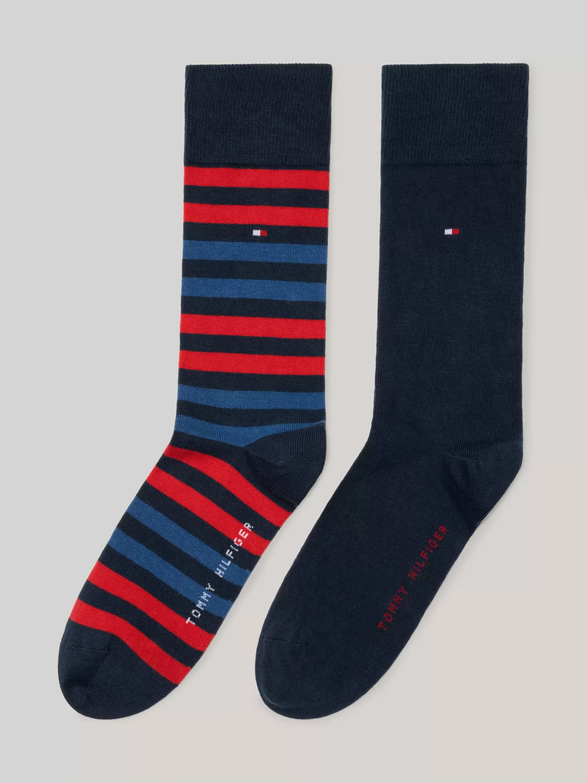 Sokken*Tommy Hilfiger Set Van 2 Paar Sokken Met Dubbele Streep TOMMY ORIGINAL