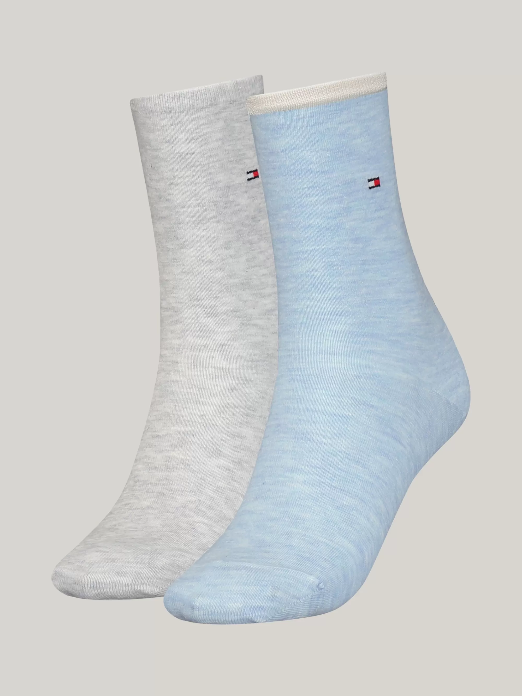 Sokken & Panty's*Tommy Hilfiger Set Van 2 Paar Sokken Met Geborduurde Vlag LIGHT BLUE MELANGE