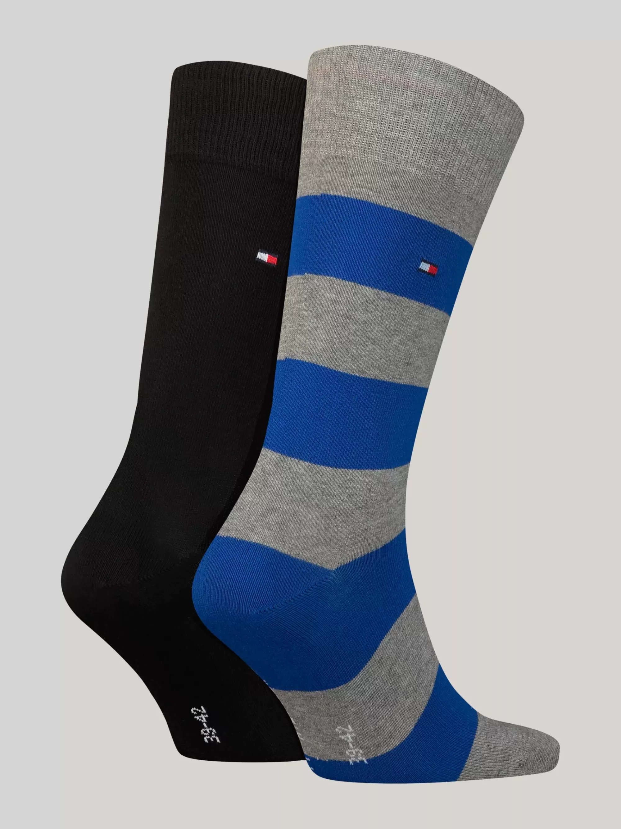Sokken*Tommy Hilfiger Set Van 2 Paar Sokken Met Rugbystreep BLUE COMBO