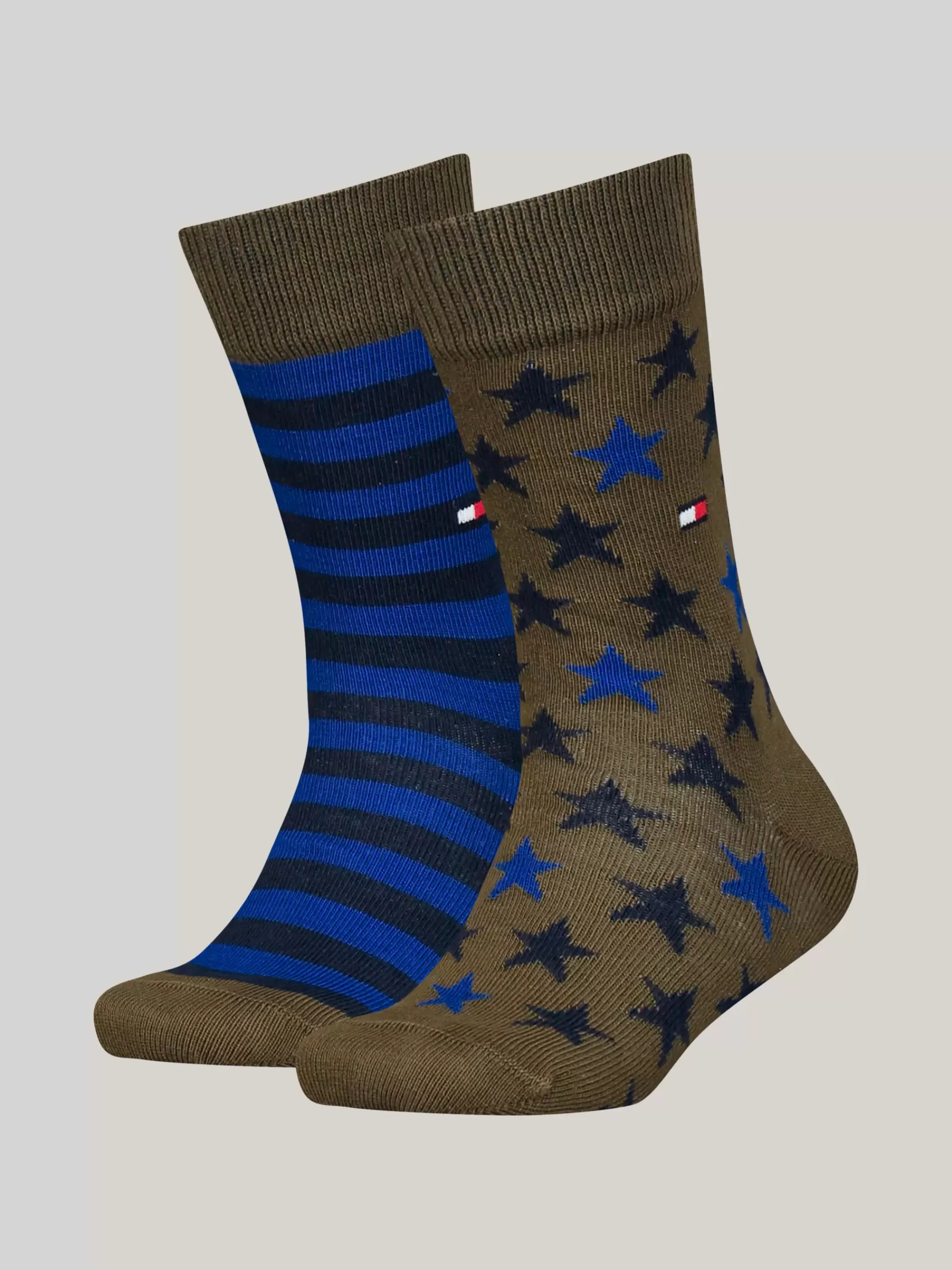 Ondergoed & Sokken | Underwear & Socks*Tommy Hilfiger Set Van 2 Paar Sokken Met Sterren En Strepen OLIVE / BLUE