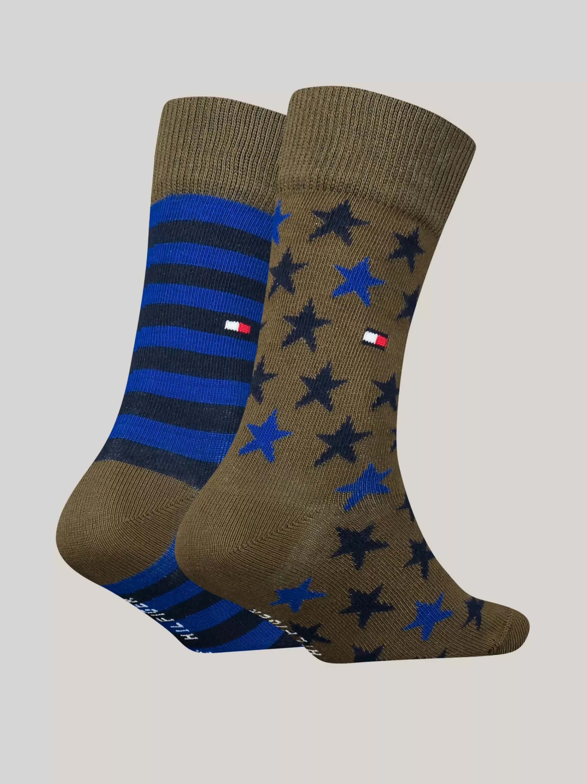 Ondergoed & Sokken | Underwear & Socks*Tommy Hilfiger Set Van 2 Paar Sokken Met Sterren En Strepen OLIVE / BLUE