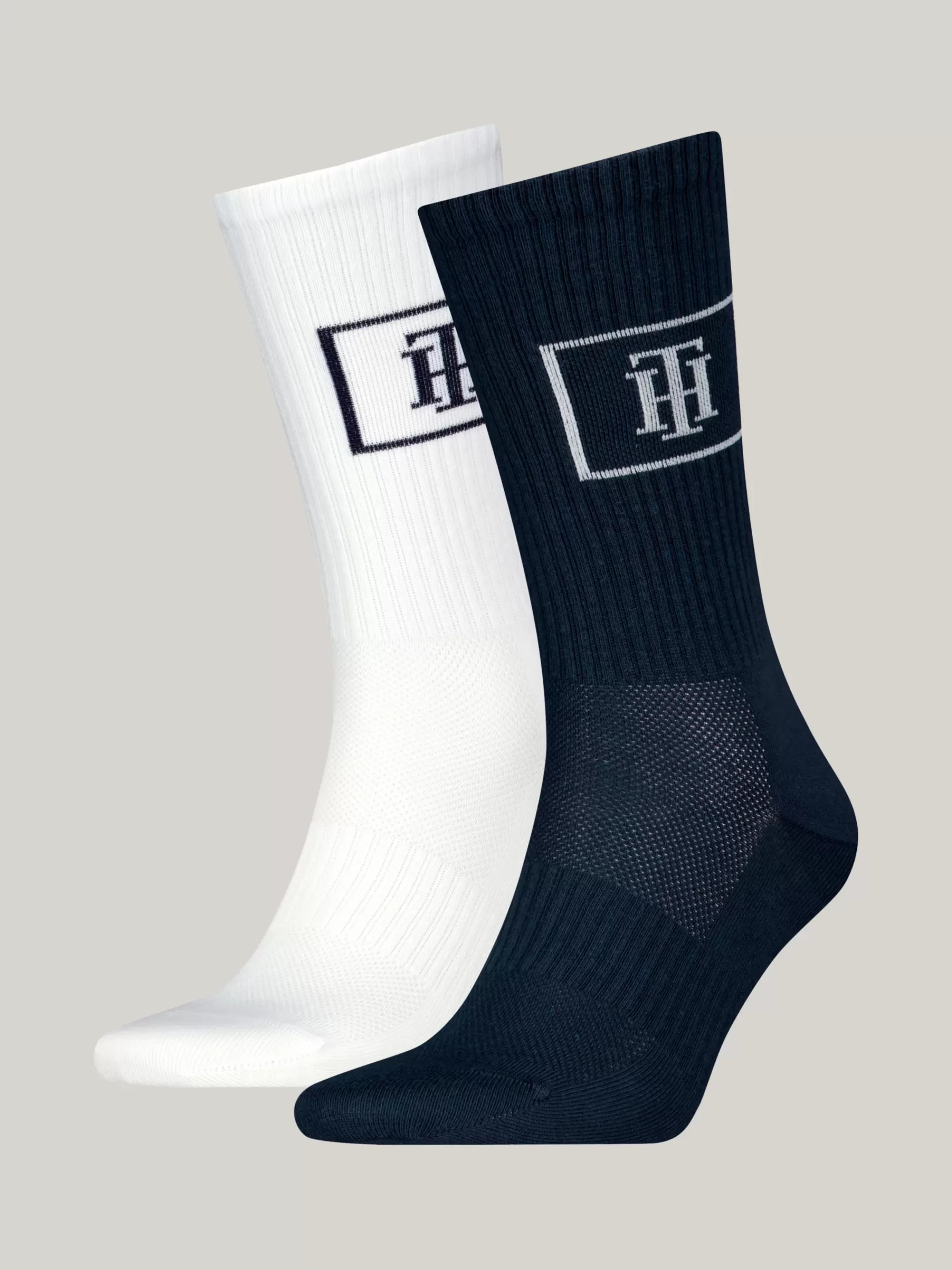 Sokken*Tommy Hilfiger Set Van 2 Paar Sokken Met TH-monogram En Mesh NAVY
