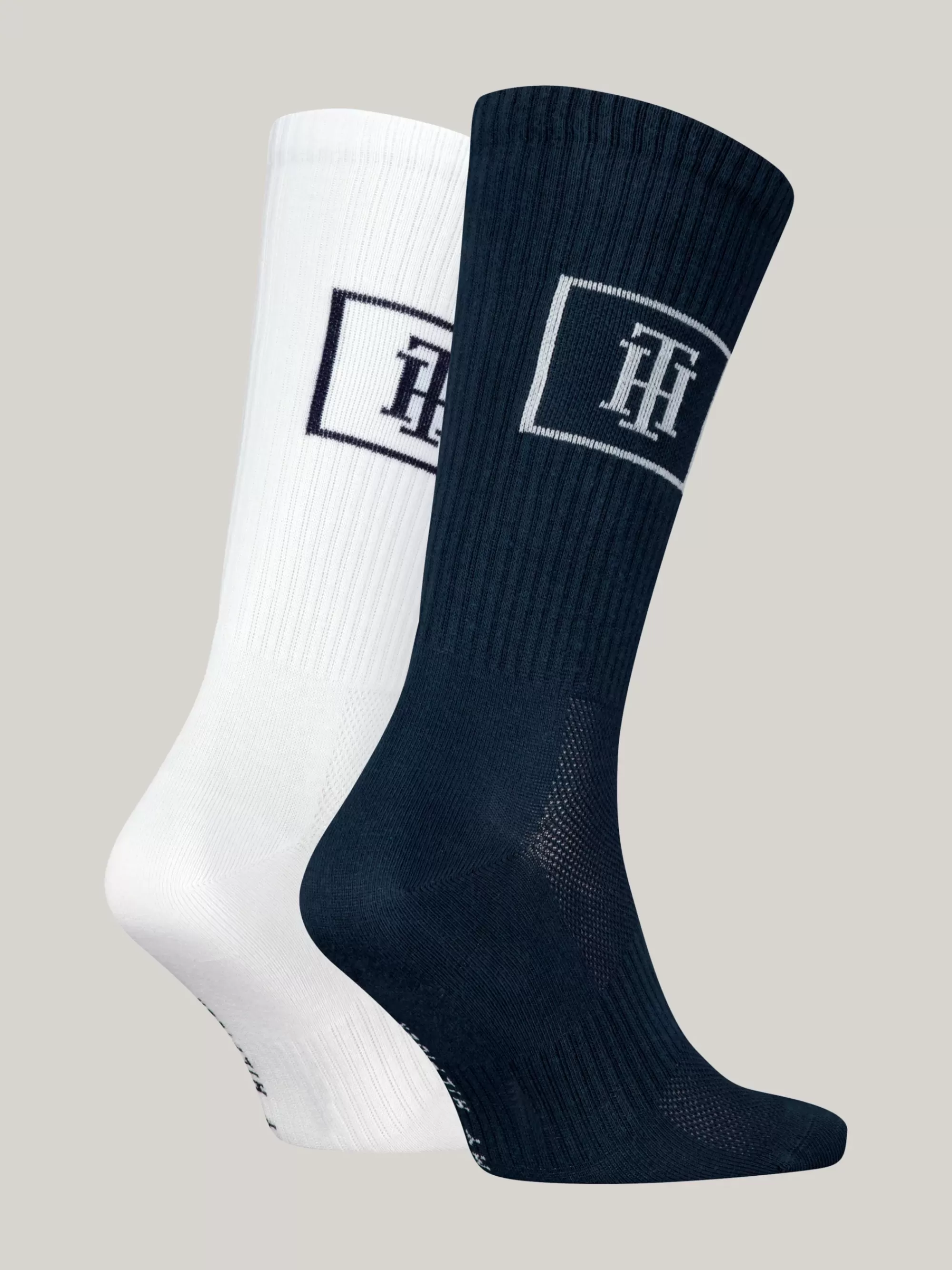 Sokken*Tommy Hilfiger Set Van 2 Paar Sokken Met TH-monogram En Mesh NAVY