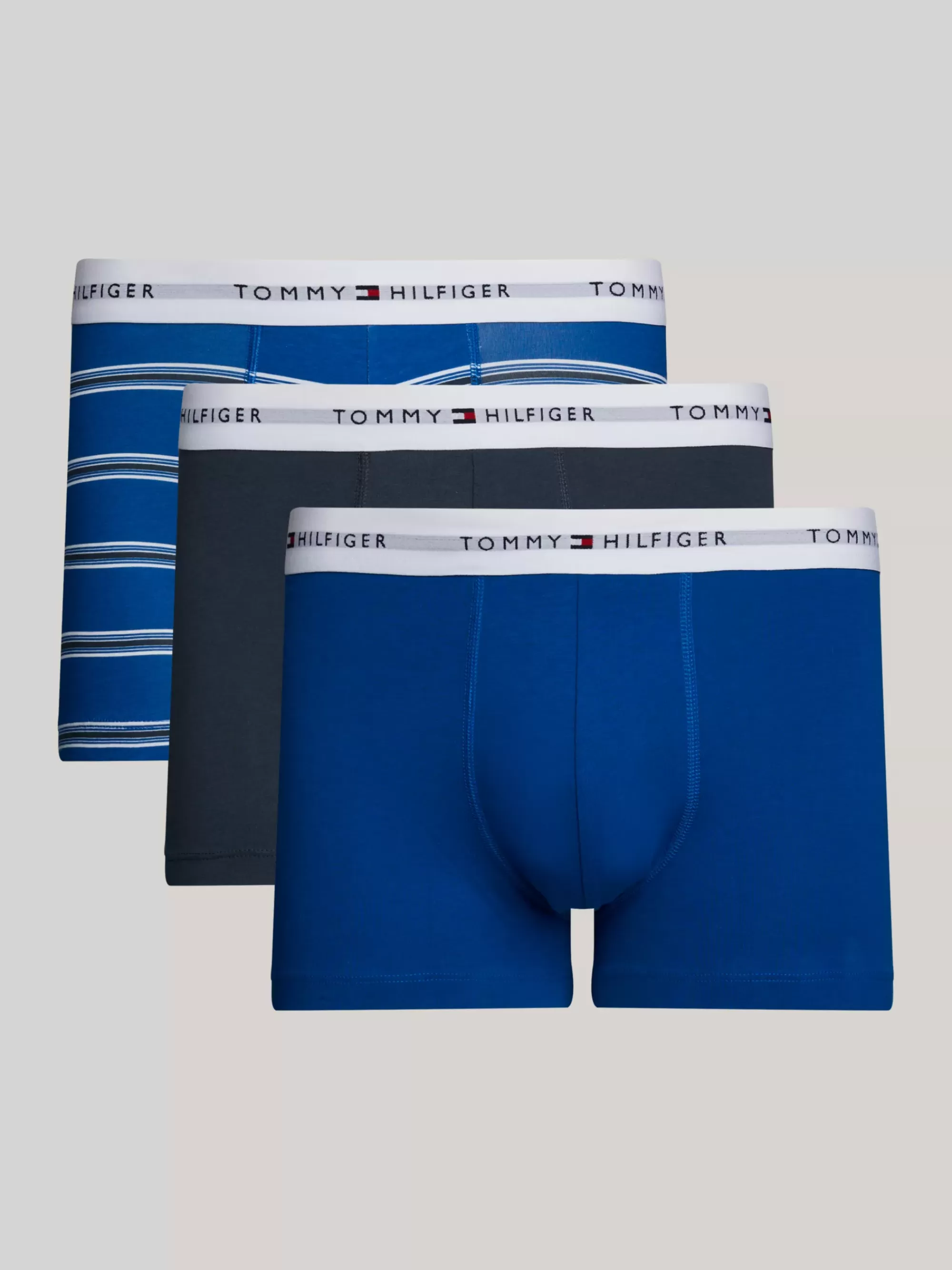 Boxers | Ondergoed*Tommy Hilfiger Set Van 3 Boxershorts Met Logotaille STRIPE/MIL DENIM/VIBRANT INDIGO