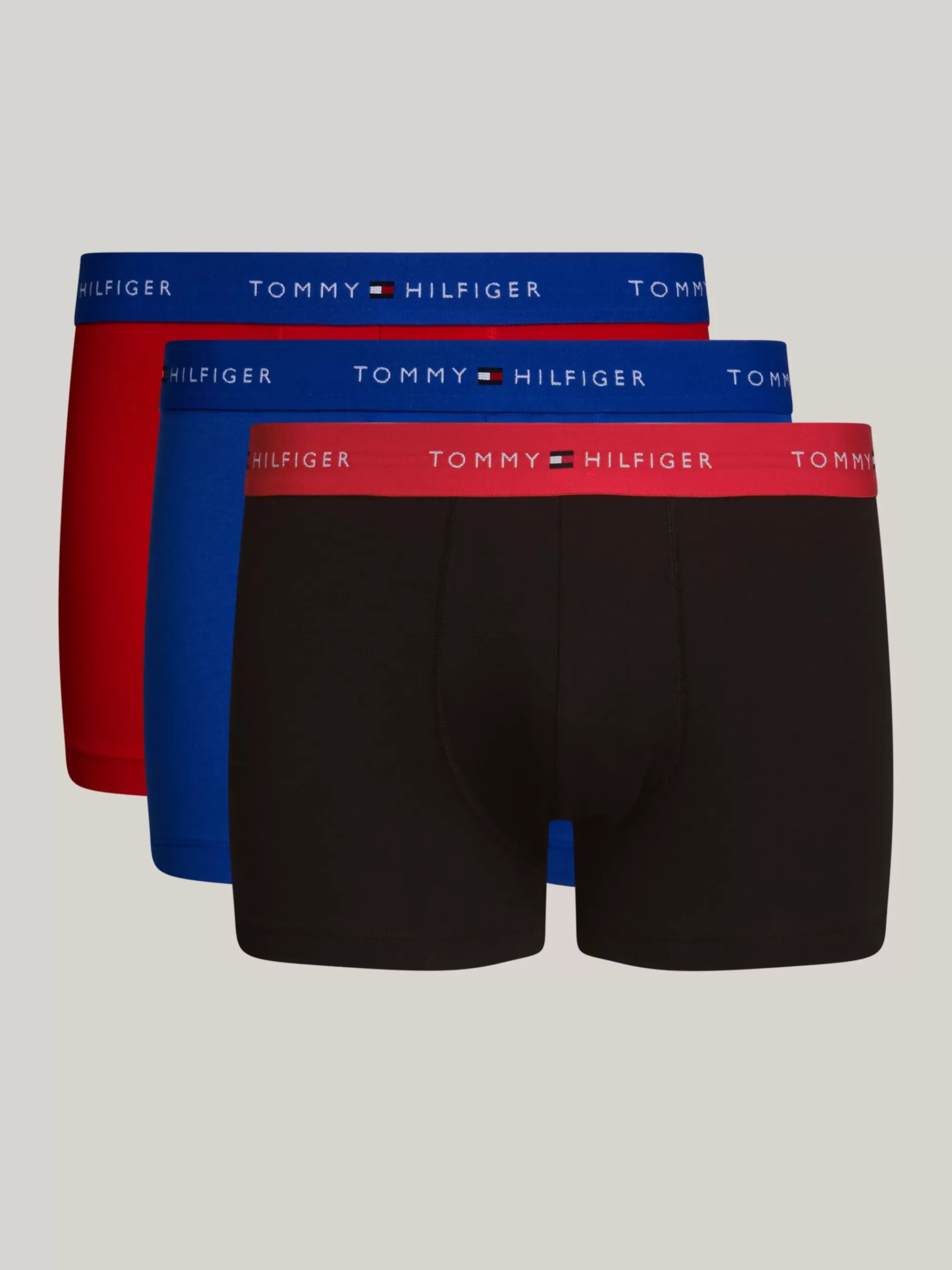 Boxers | Ondergoed*Tommy Hilfiger Set Van 3 Boxershorts Met Logotaille BRIGHT BLUE/BLACK/DEEP CRIMSON