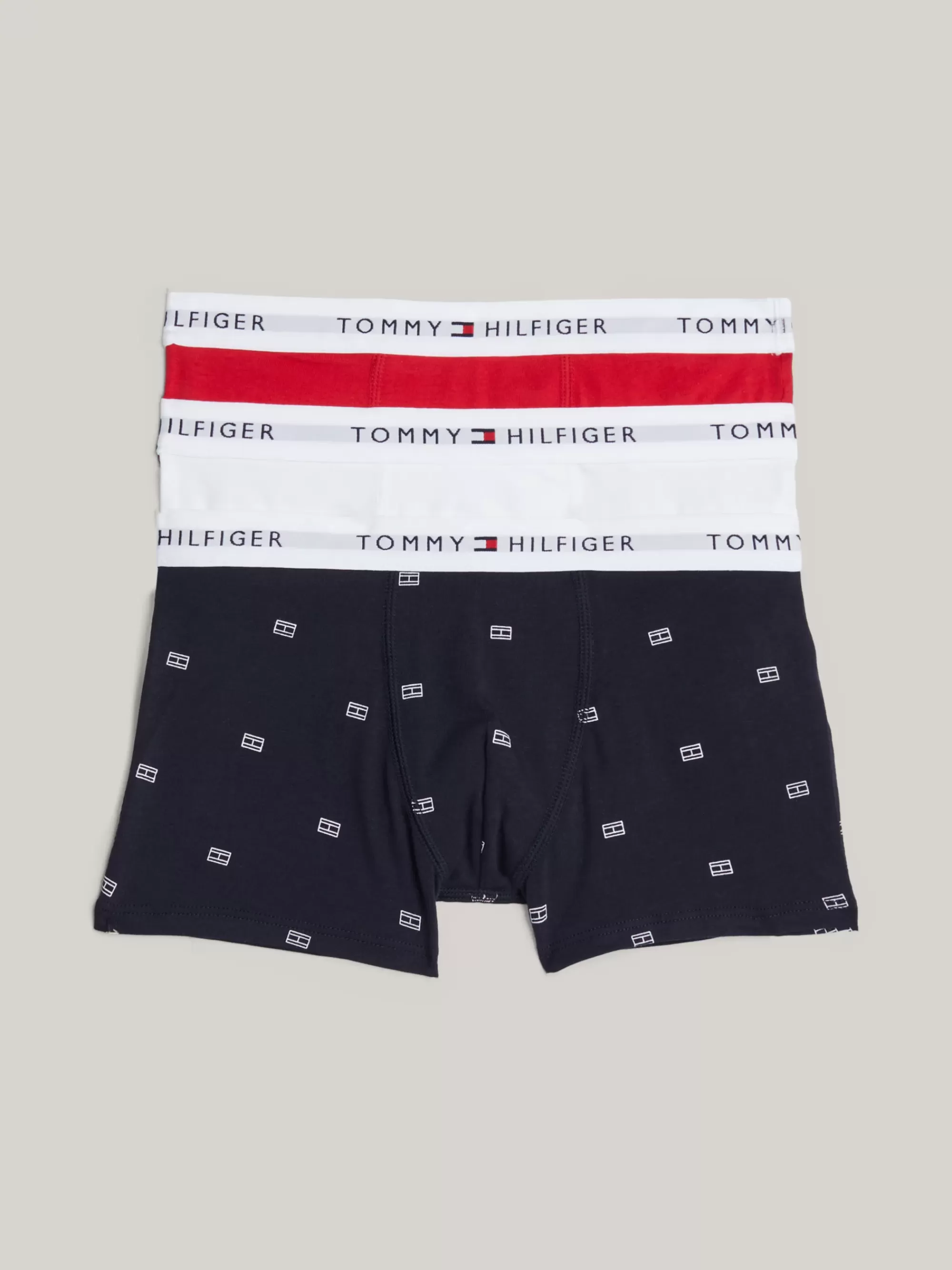 Underwear & Socks*Tommy Hilfiger Set Van 3 Boxershorts Met Print En Logoband DES SKY OUT FLAG/PRIMARY RED/WHITE