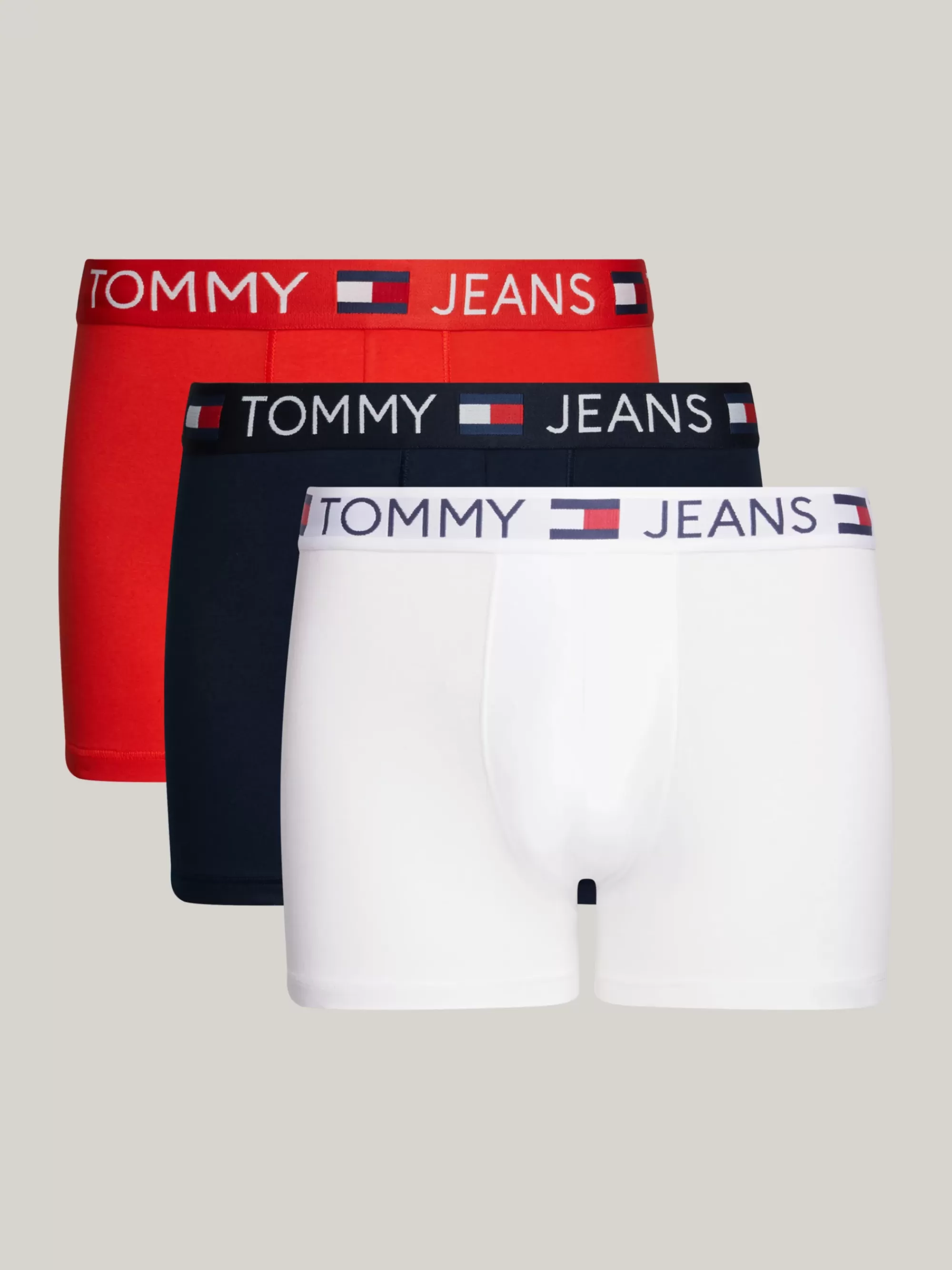 Boxers | Multipacks*Tommy Hilfiger Set Van 3 Essential Boxershorts Met Vlag HOT HEAT/WHTE/DRK NGH NVY