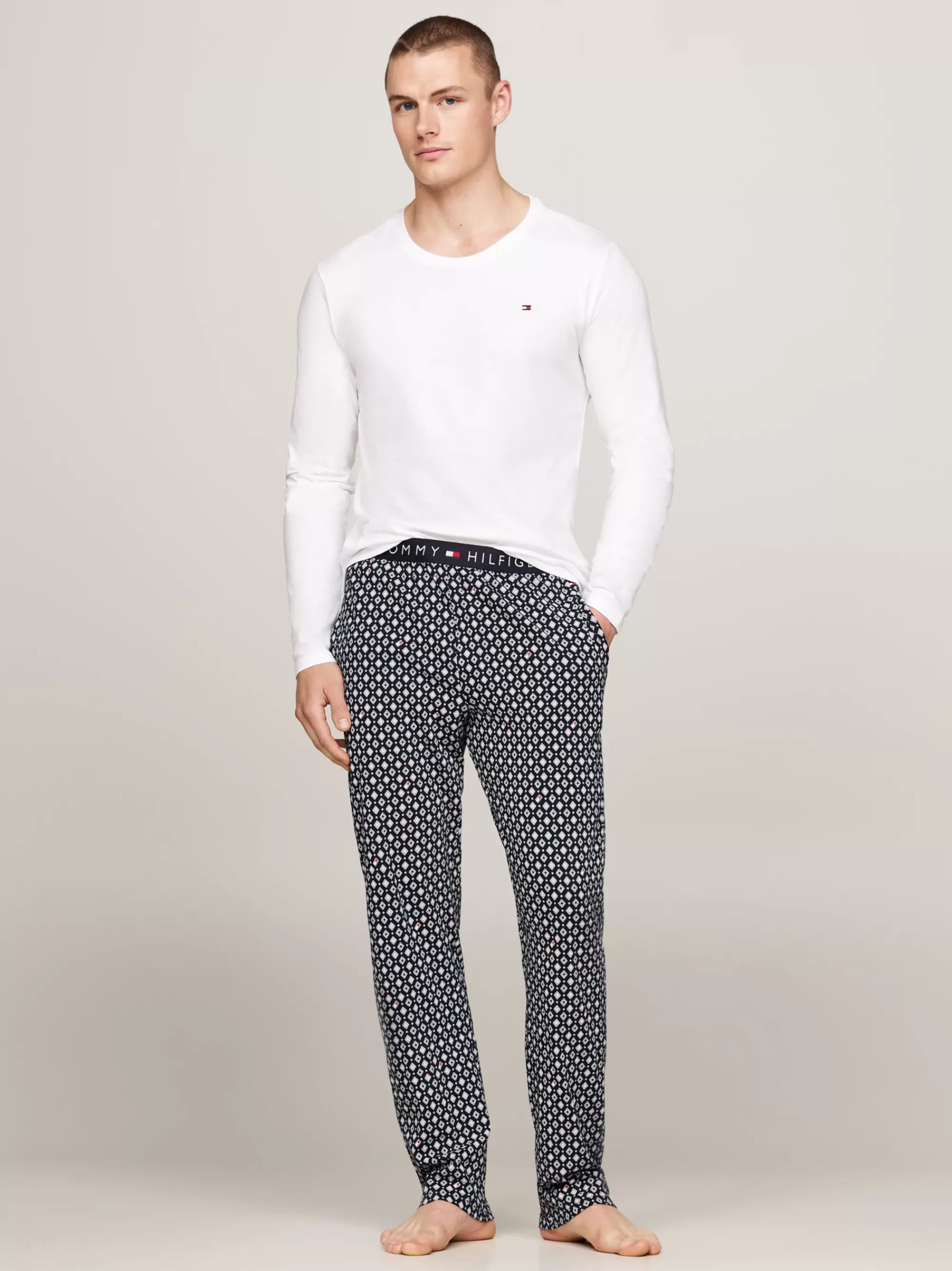 Loungewear | Boxers*Tommy Hilfiger Set Van 3 Longsleeve T-shirts WHITE/WHITE/WHITE