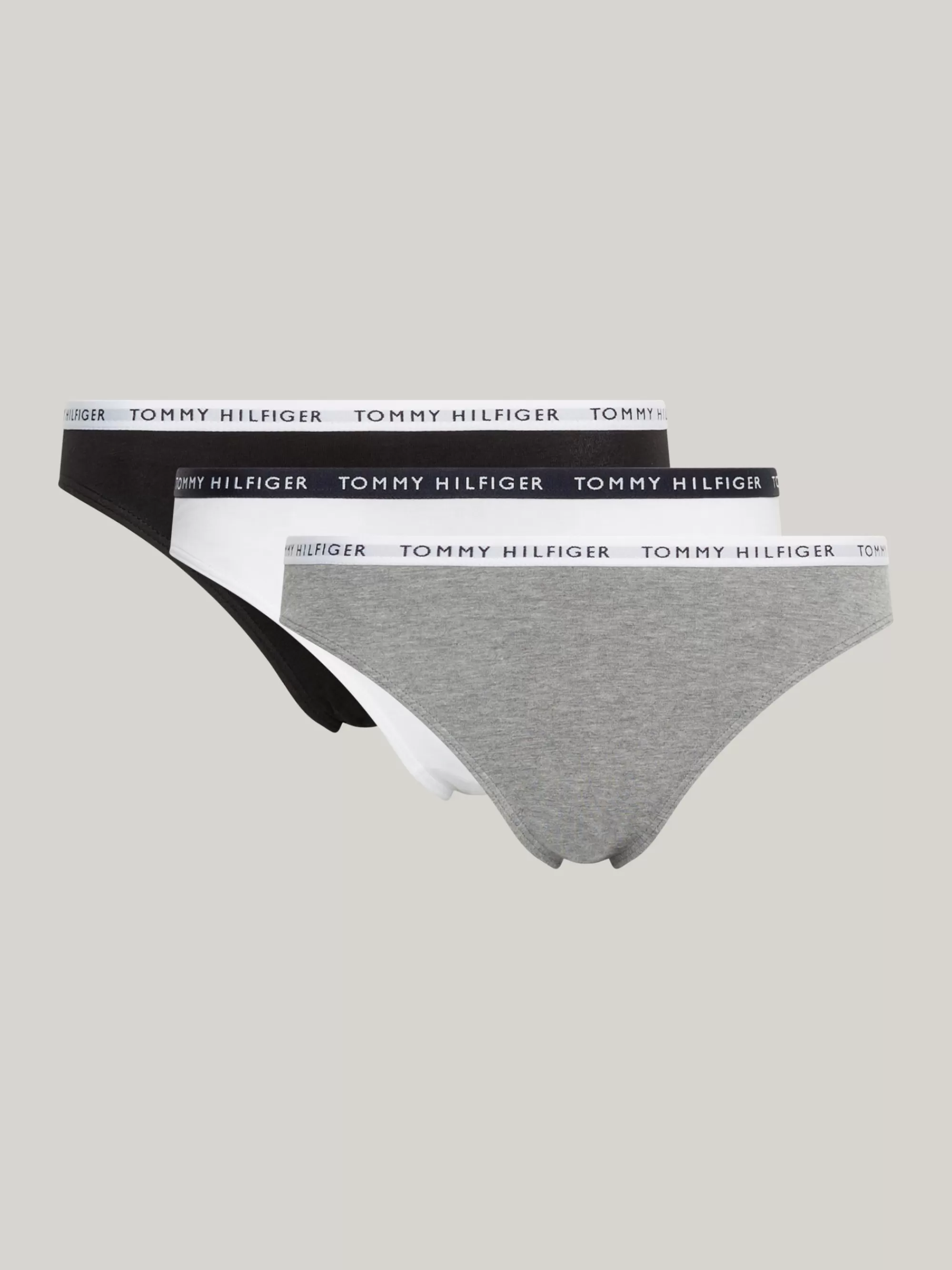 Slips | Lingerie*Tommy Hilfiger Set Van 3 Slips Met Logotaille MEDIUM GREY HTR/WHITE/BLACK