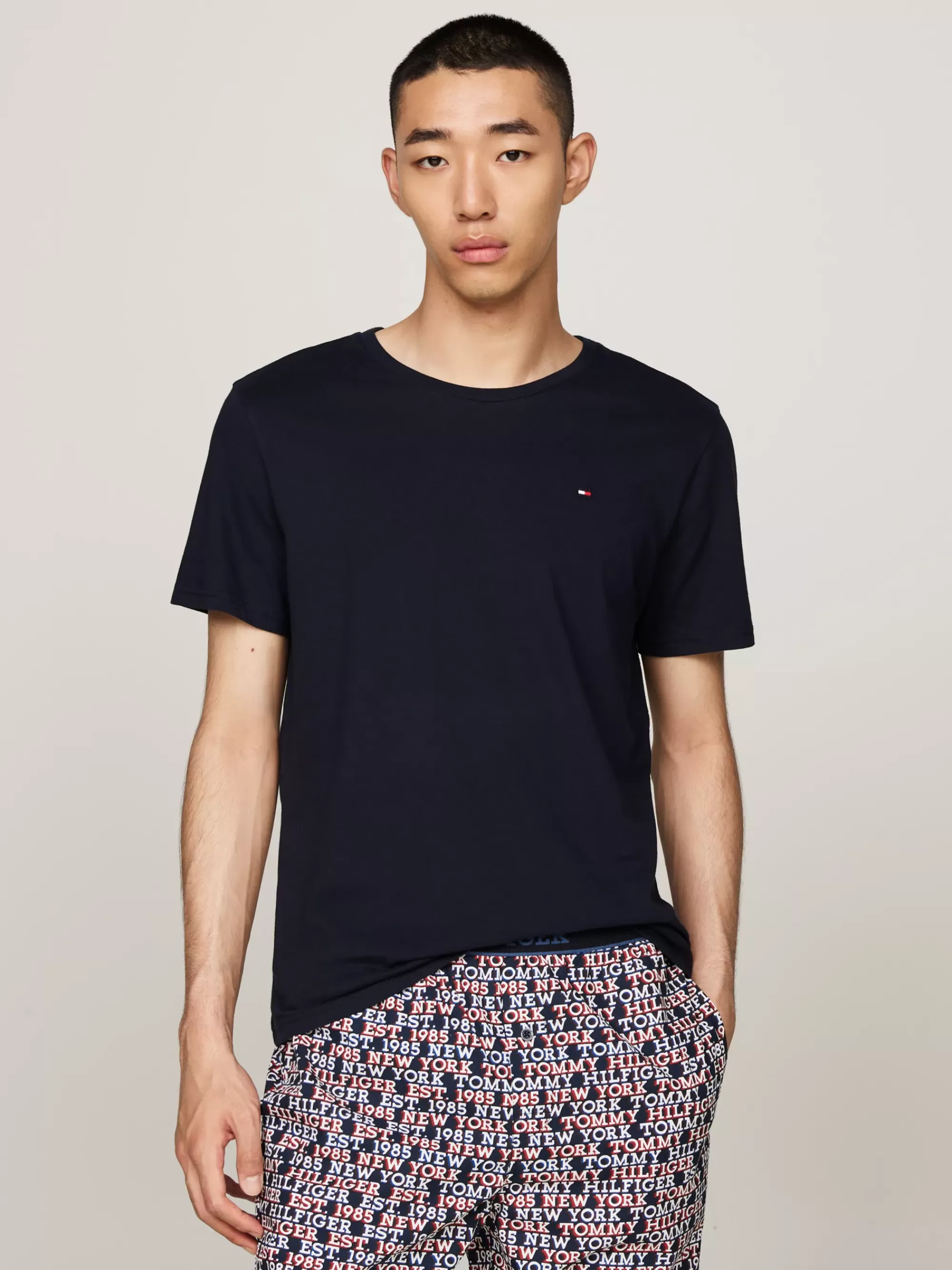 Loungewear*Tommy Hilfiger Set Van 3 T-shirts Met Ronde Hals WHITE/VESSEL BLUE/DES SKY