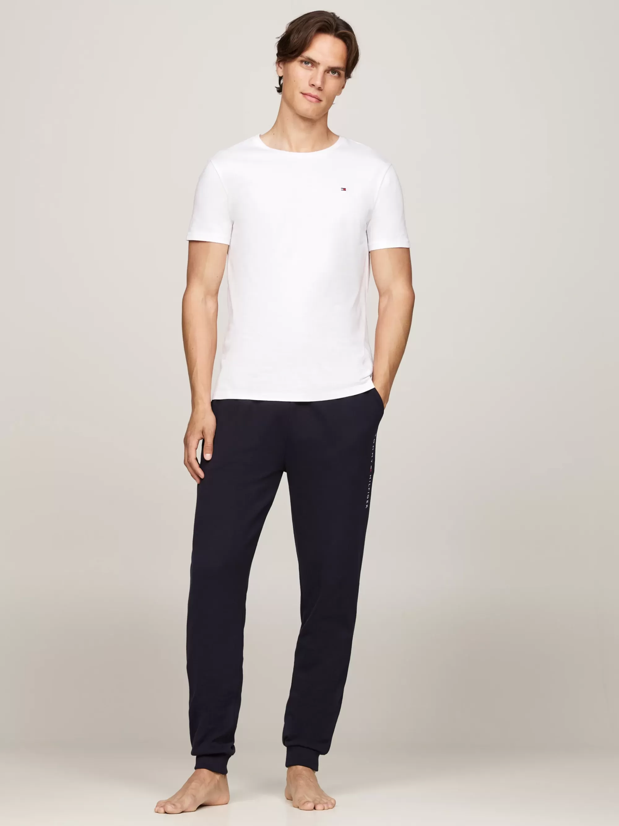 Loungewear*Tommy Hilfiger Set Van 3 T-shirts Met Ronde Hals WHITE/WHITE/WHITE