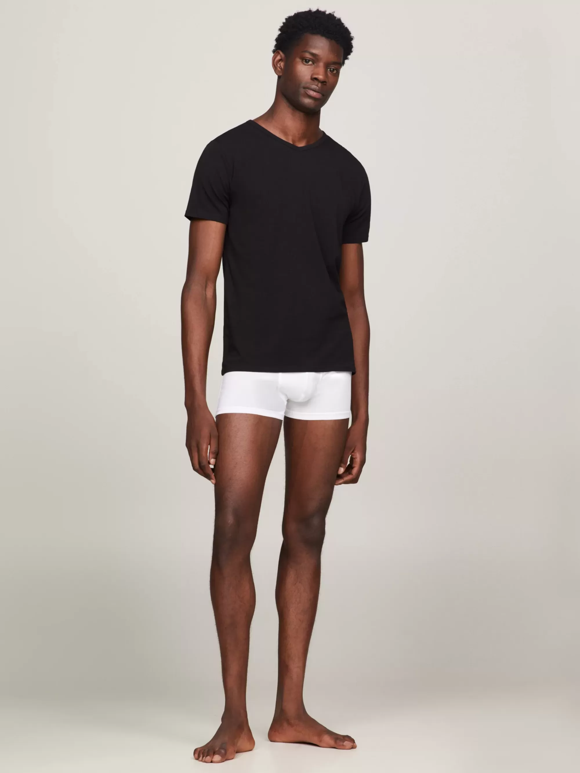 Loungewear | Multipacks*Tommy Hilfiger Set Van 3 T-shirts Met V-hals BLACK/BLACK/BLACK