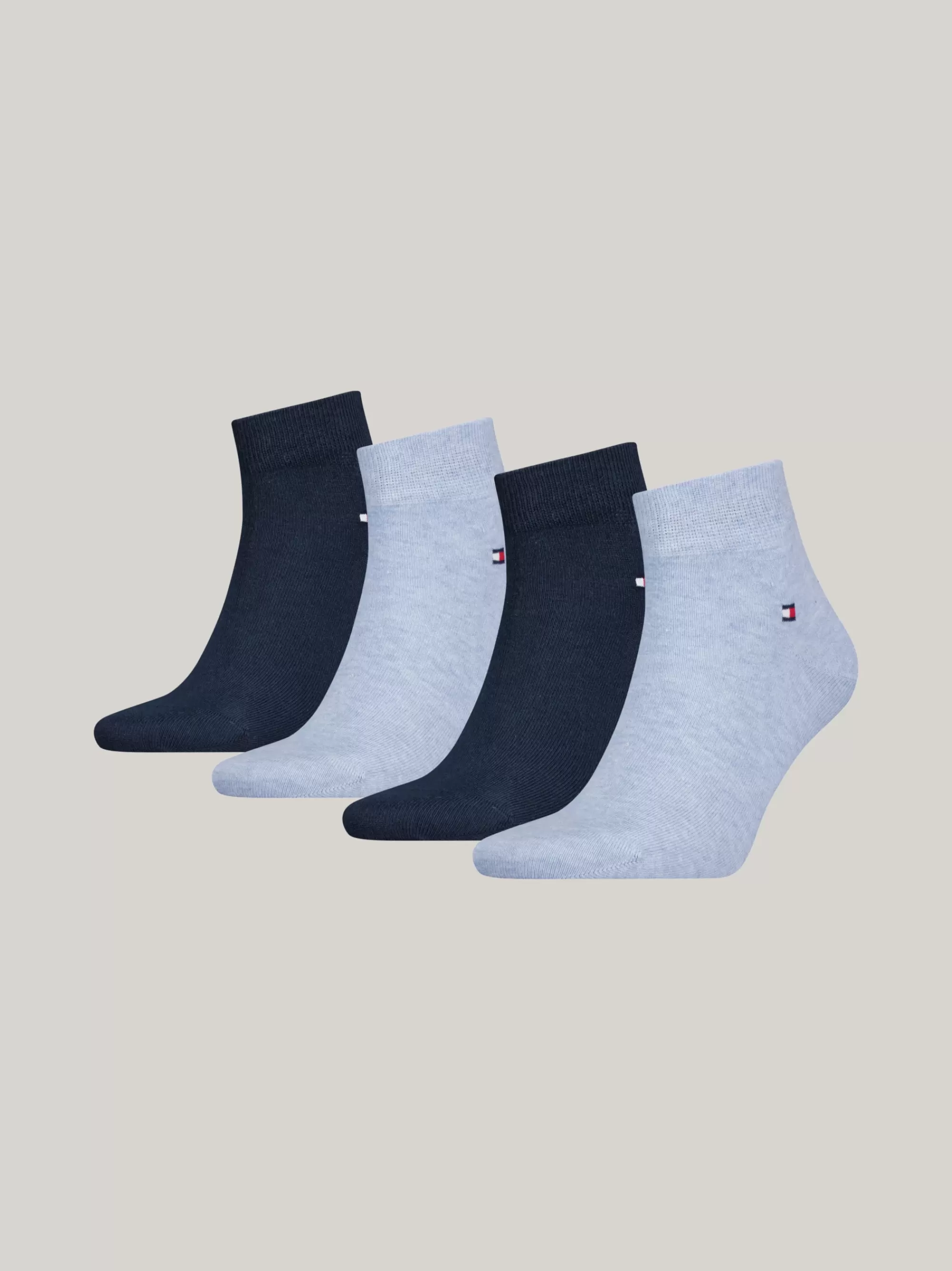 Sokken*Tommy Hilfiger Set Van 4 Paar Enkelsokken LIGHT BLUE MELANGE