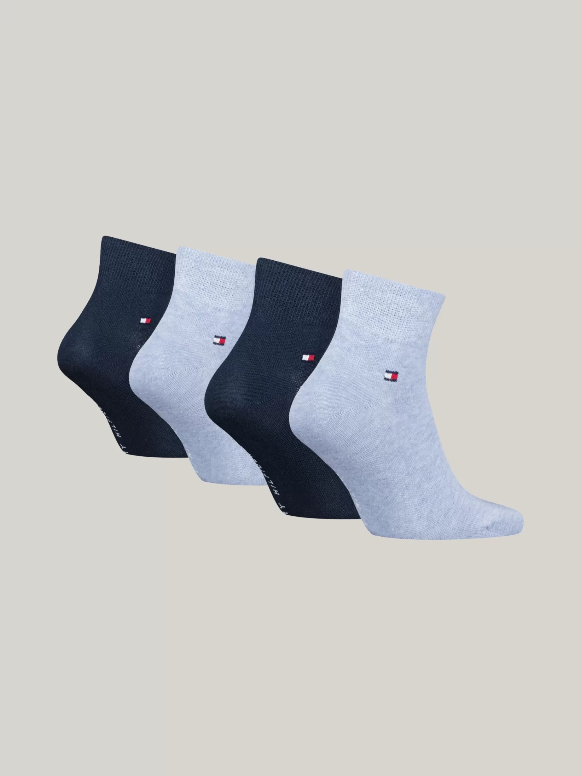 Sokken*Tommy Hilfiger Set Van 4 Paar Enkelsokken LIGHT BLUE MELANGE