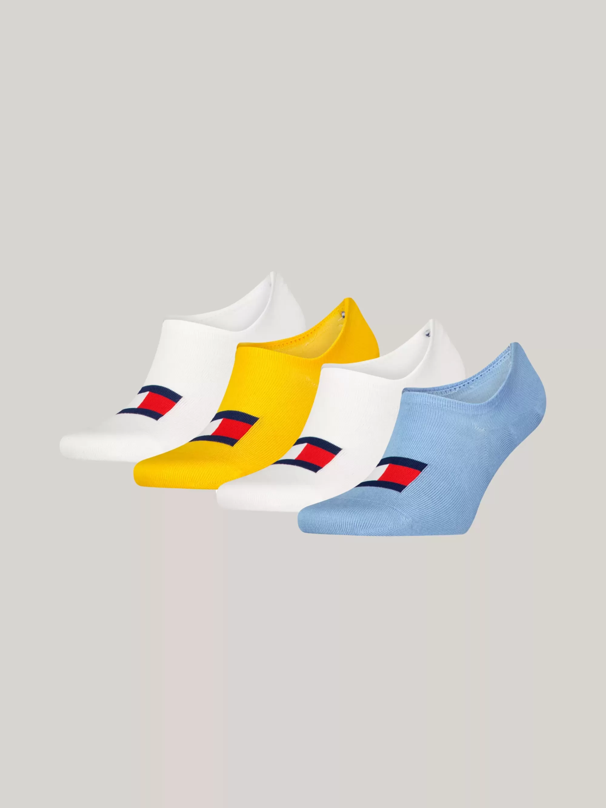 Sokken & Panty's*Tommy Hilfiger Set Van 4 Paar Footie-sokken Met Vlag BLUE / YELLOW