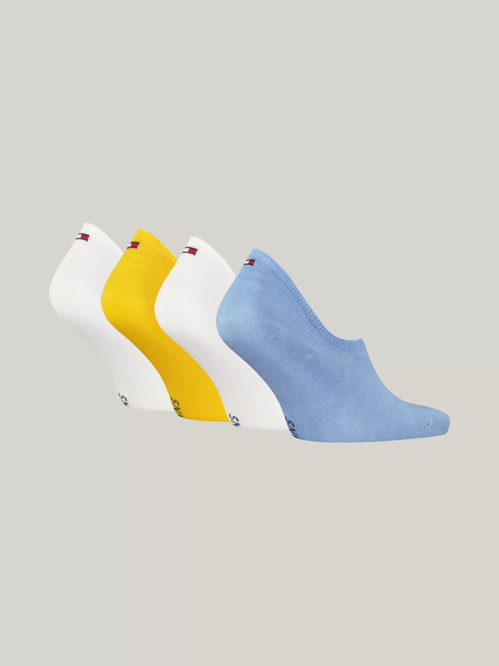 Sokken & Panty's*Tommy Hilfiger Set Van 4 Paar Footie-sokken Met Vlag BLUE / YELLOW