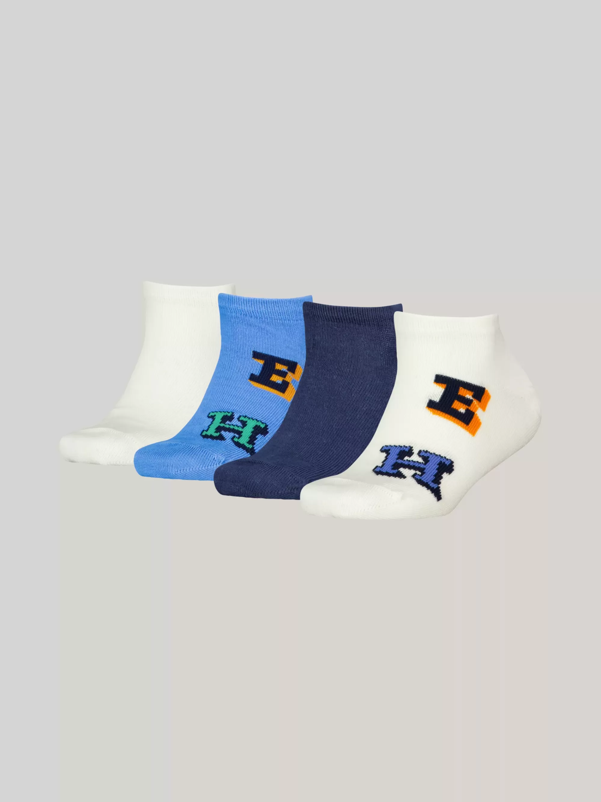 Ondergoed & Sokken | Underwear & Socks*Tommy Hilfiger Set Van 4 Paar Sneakersokken Met Letters NAVY BLUE
