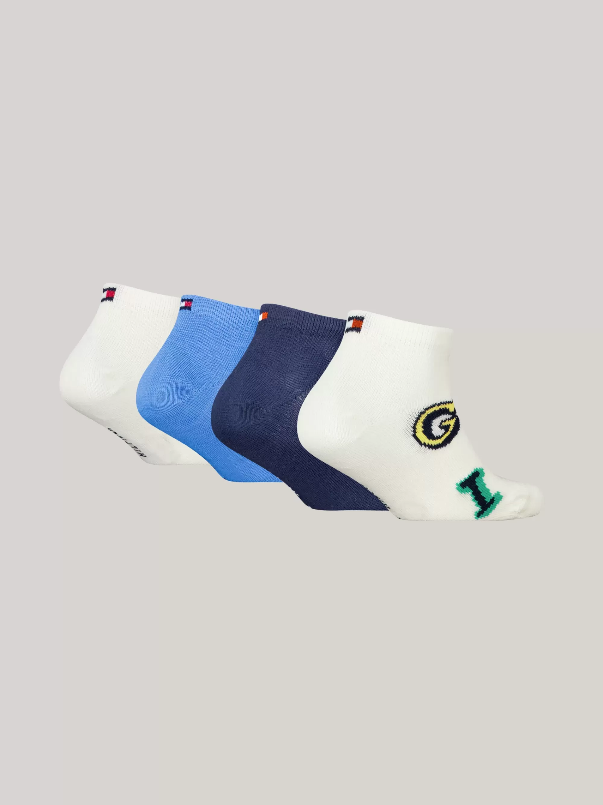 Ondergoed & Sokken | Underwear & Socks*Tommy Hilfiger Set Van 4 Paar Sneakersokken Met Letters NAVY BLUE