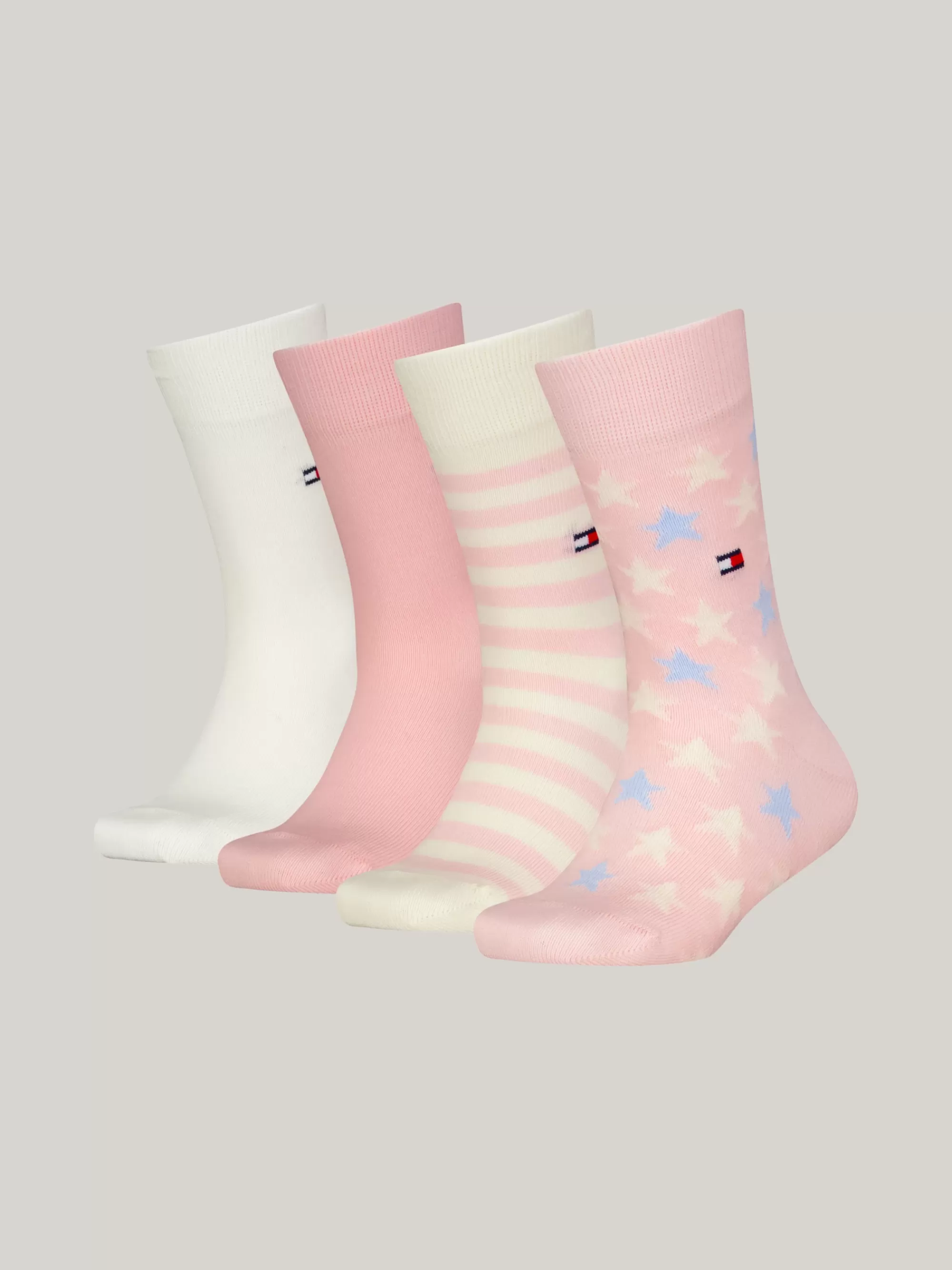 Ondergoed & Sokken | Underwear & Socks*Tommy Hilfiger Set Van 4 Paar Sokken Met Sterren En Strepen PINK COMBO