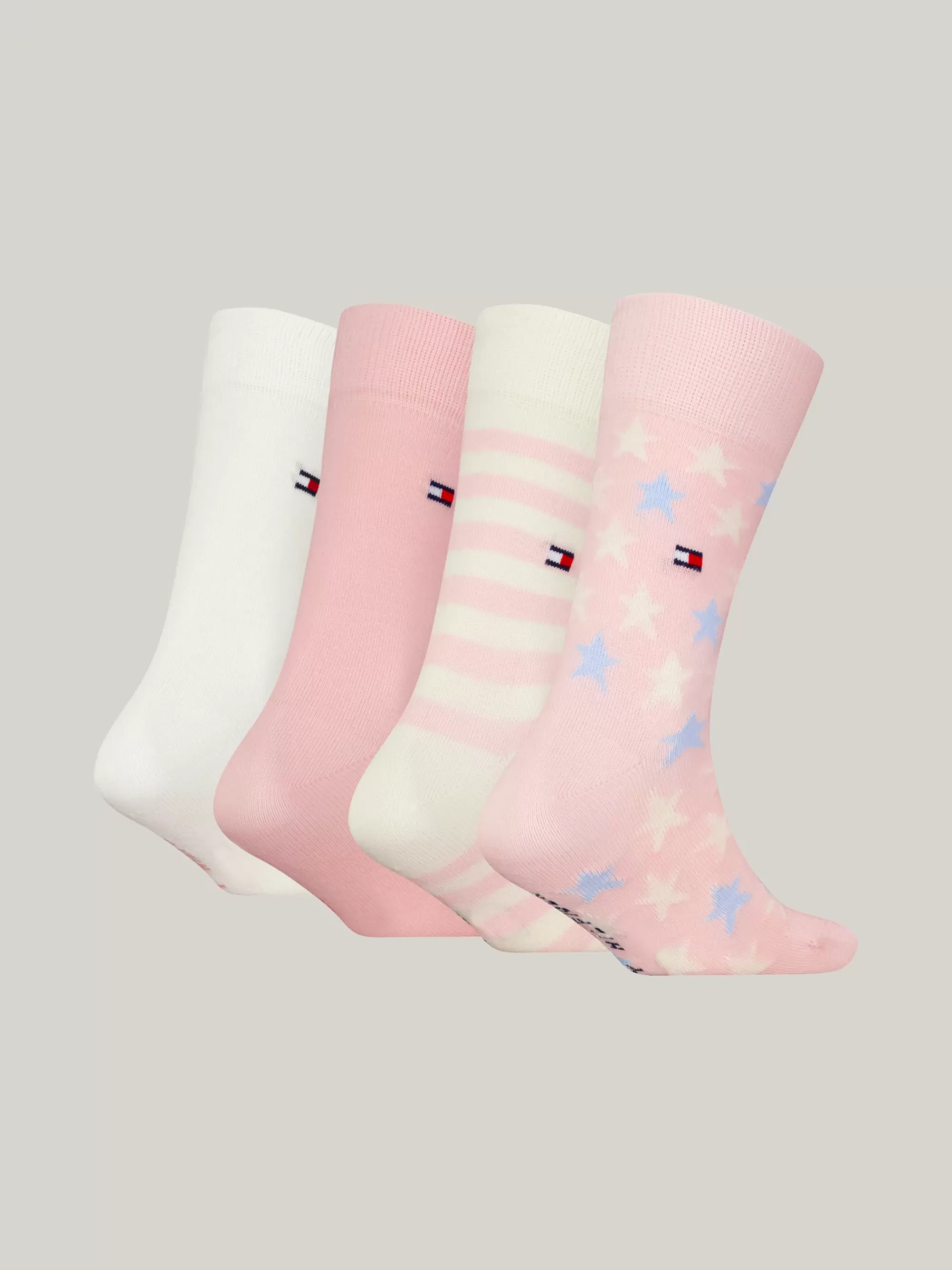 Ondergoed & Sokken | Underwear & Socks*Tommy Hilfiger Set Van 4 Paar Sokken Met Sterren En Strepen PINK COMBO