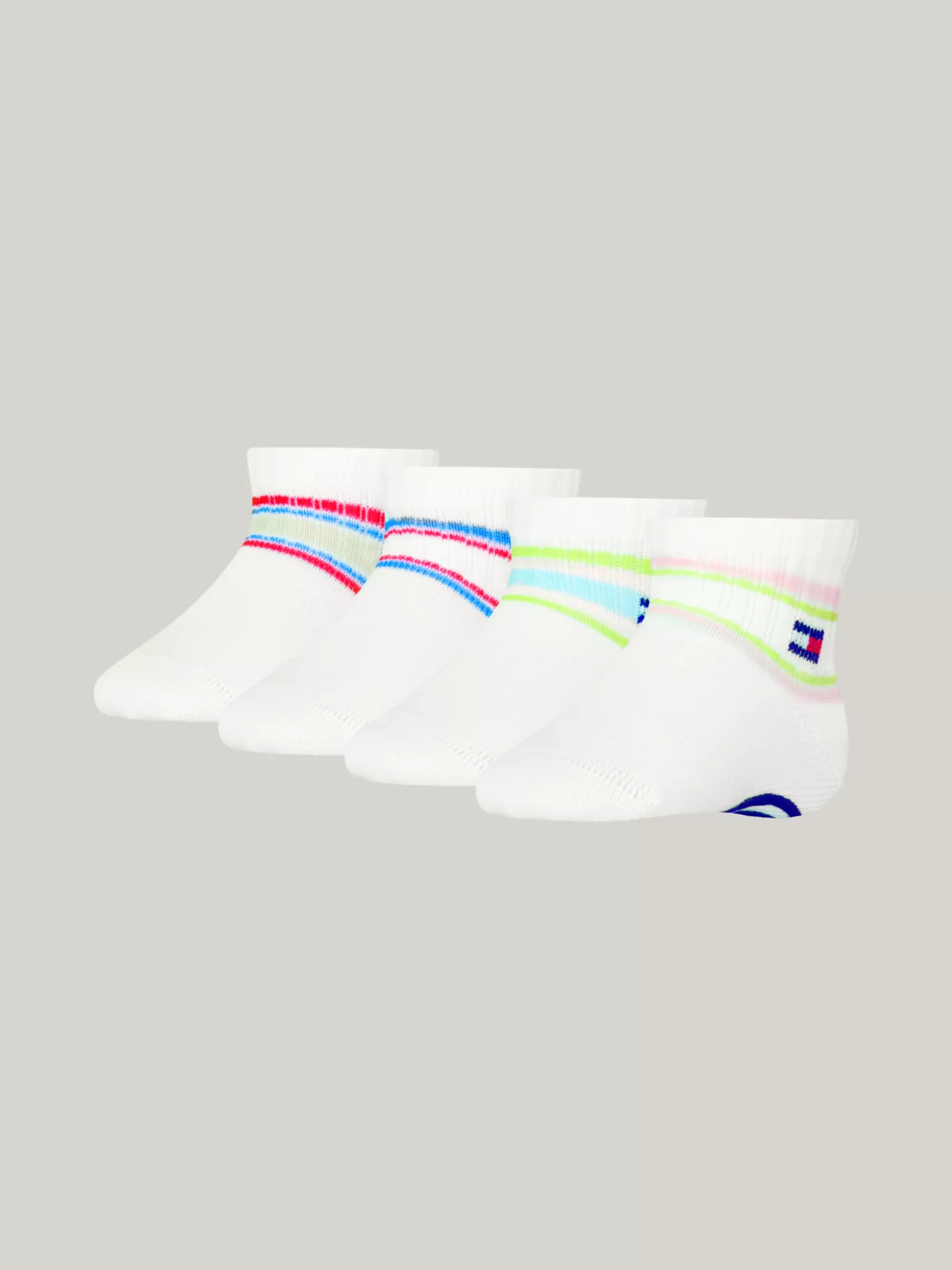 Ondergoed & Sokken | Underwear & Socks*Tommy Hilfiger Set Van 4 Paar Sokken Met Strepen PINK COMBO