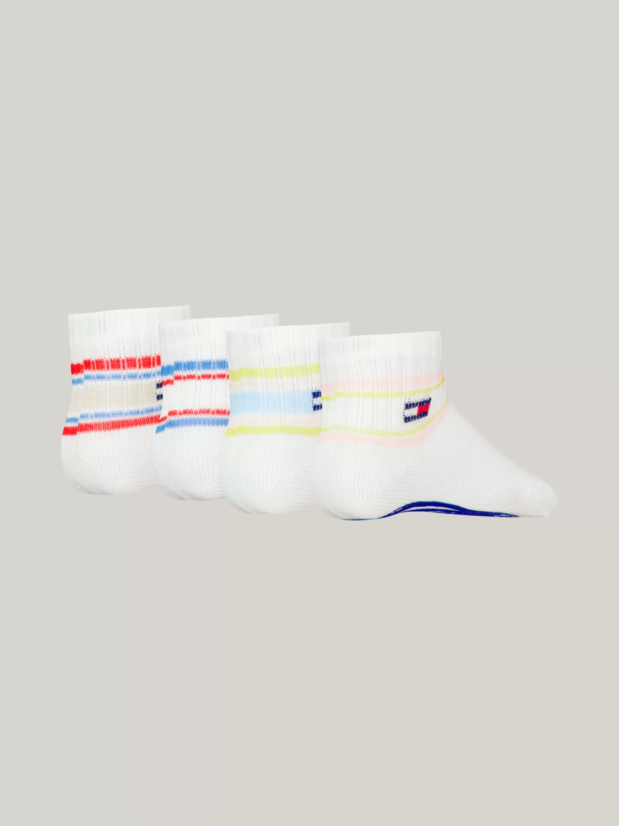 Ondergoed & Sokken | Underwear & Socks*Tommy Hilfiger Set Van 4 Paar Sokken Met Strepen PINK COMBO