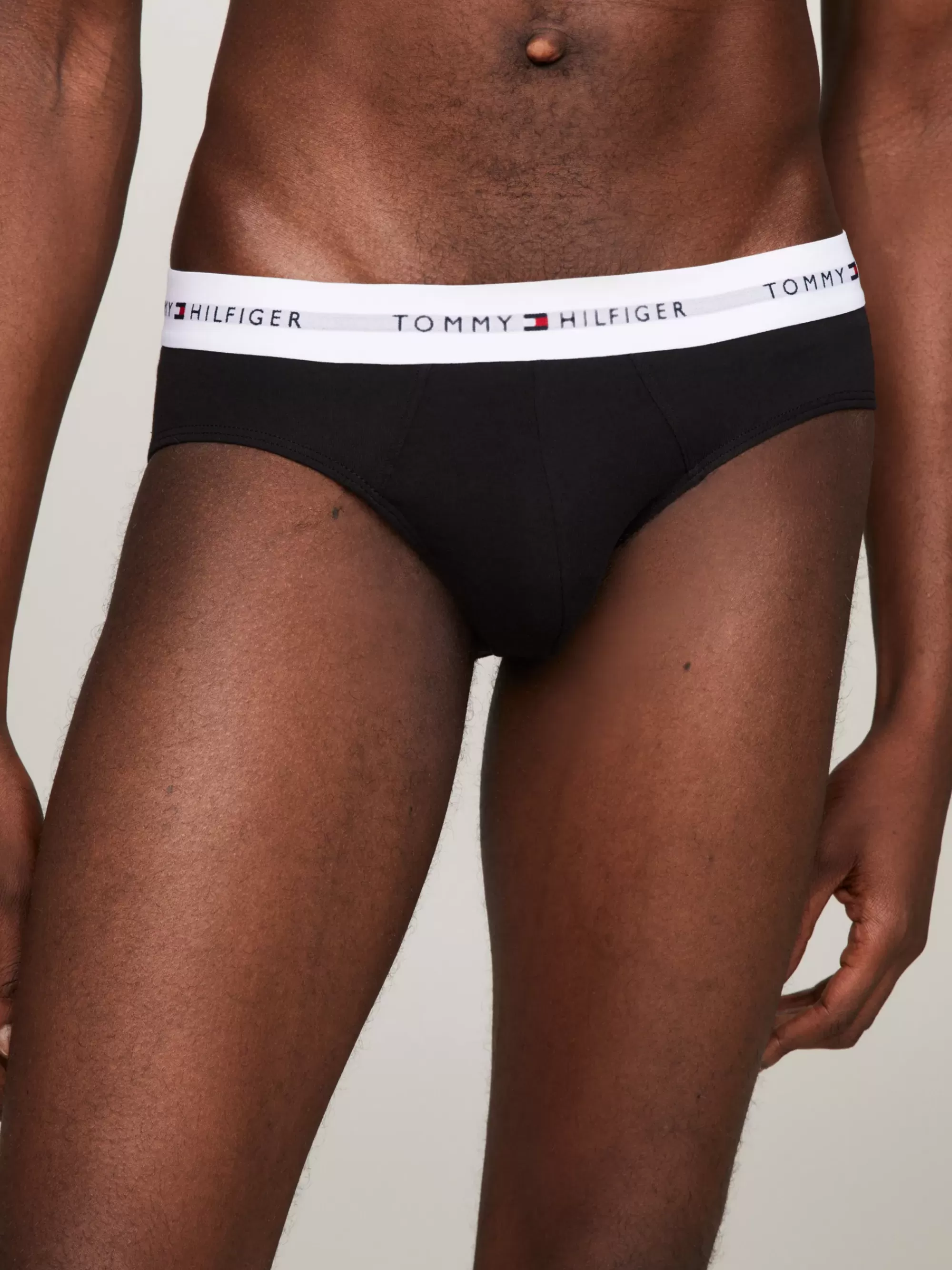 Multipacks | Strakke Boxers*Tommy Hilfiger Set Van 5 Slips Met Signature-logotailleband BLACK/BLACK/BLACK/BLACK/BLACK