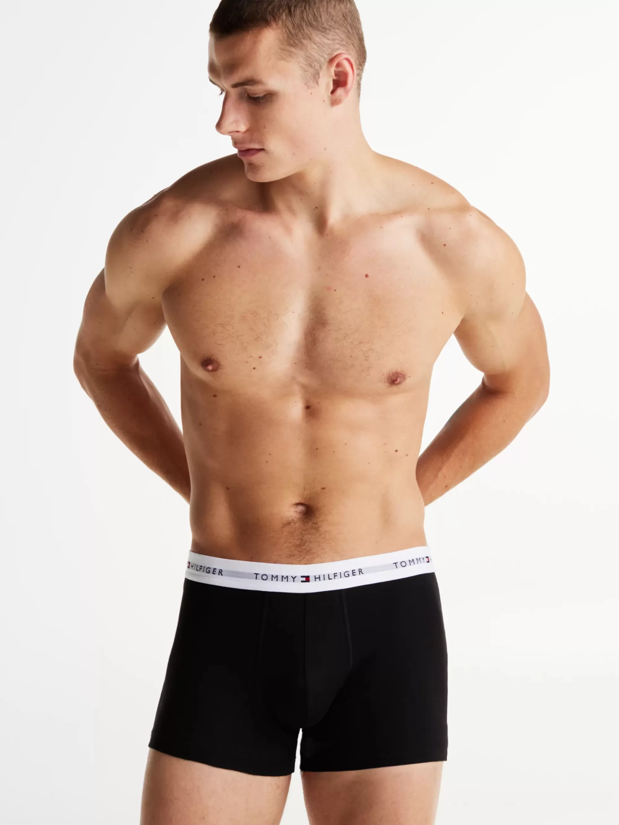 Ondergoed | Boxers*Tommy Hilfiger Set Van 7 Boxershorts Met Repeat Logo WHT/WHT/BLK/BLK/DES/DES