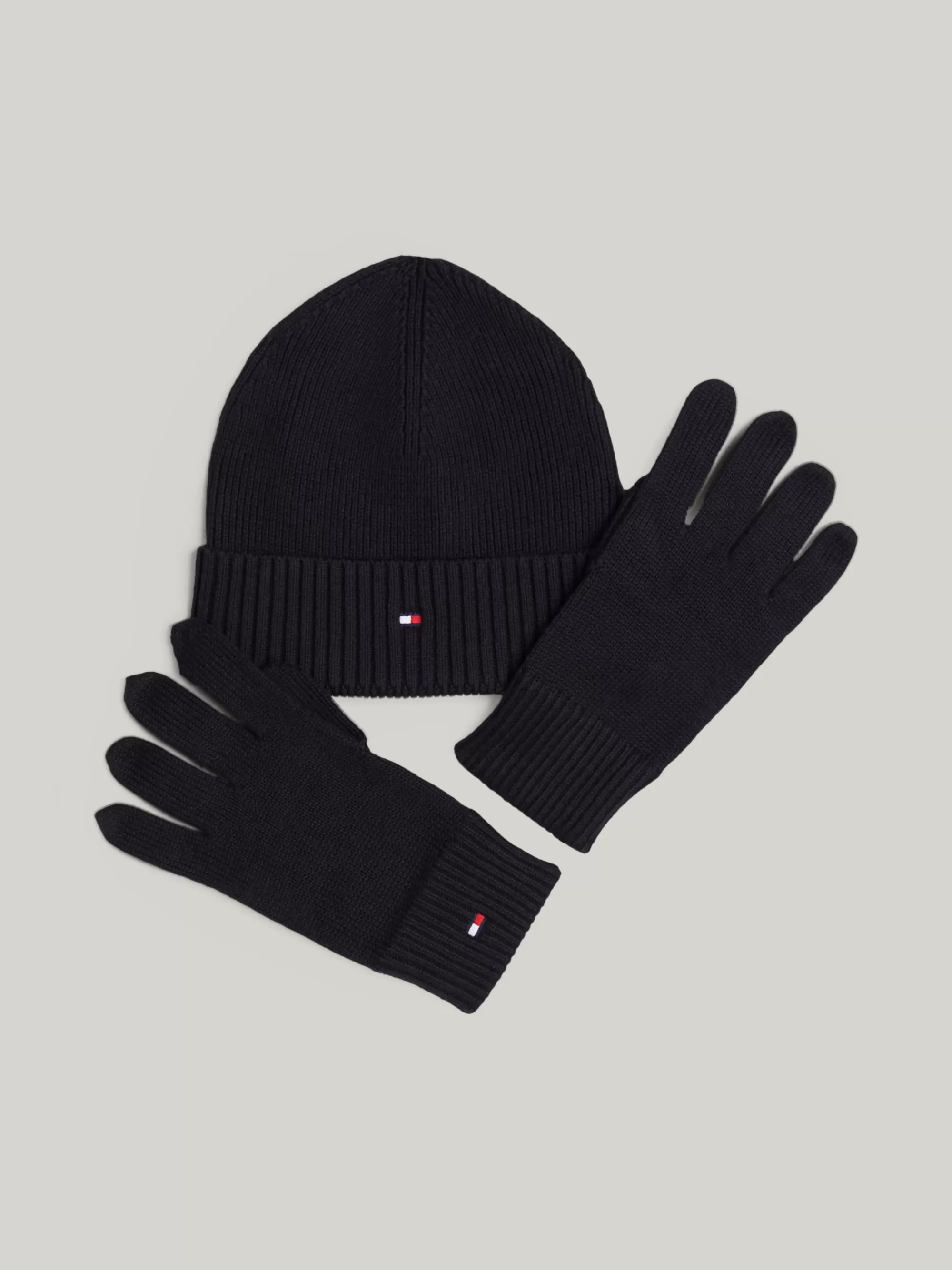 Mutsen, Handschoenen & Sjaals*Tommy Hilfiger Set Van Beanie En Handschoenen Met Kasjmier BLACK