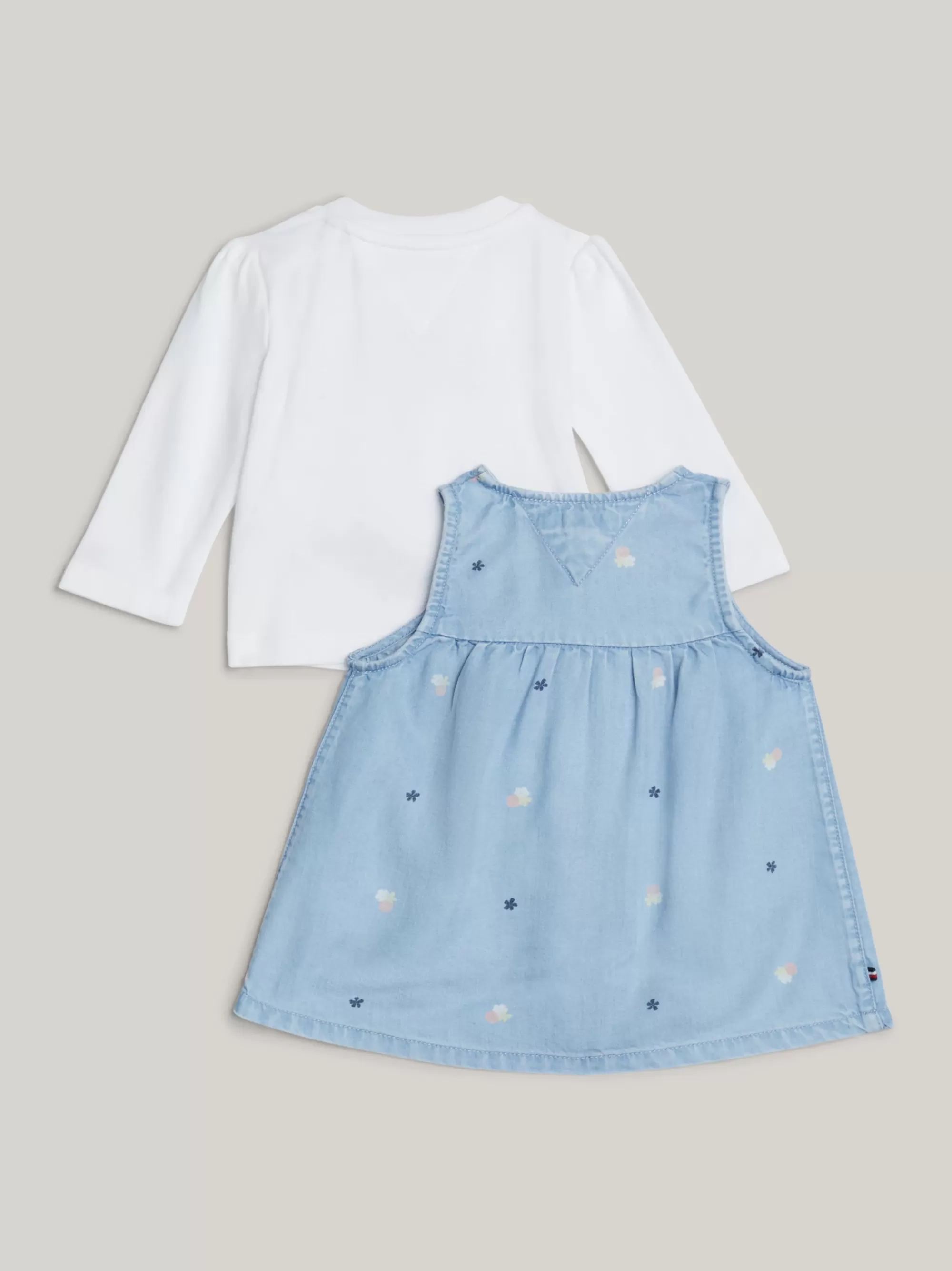 Meisjes | Jongens*Tommy Hilfiger Set Van Jurk En Trui Met Bloemenprint DENIM LIGHT