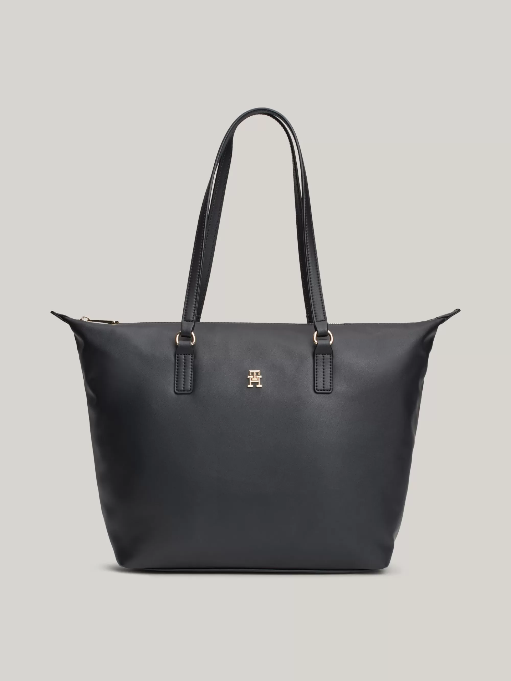 Shoppers*Tommy Hilfiger Shopper Met Metalen TH-monogram BLACK
