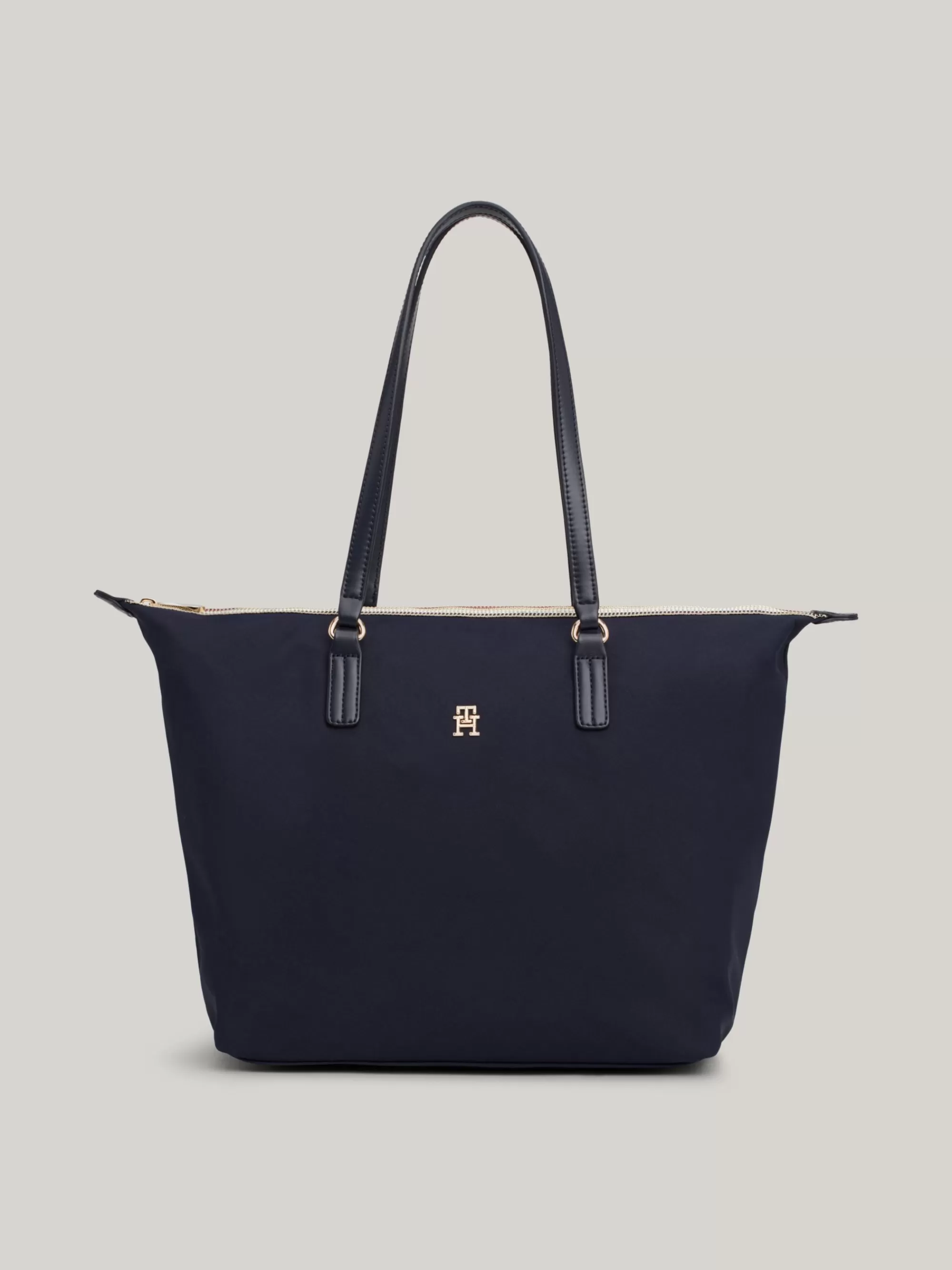 Shoppers*Tommy Hilfiger Shopper Met Signature-rits SPACE BLUE