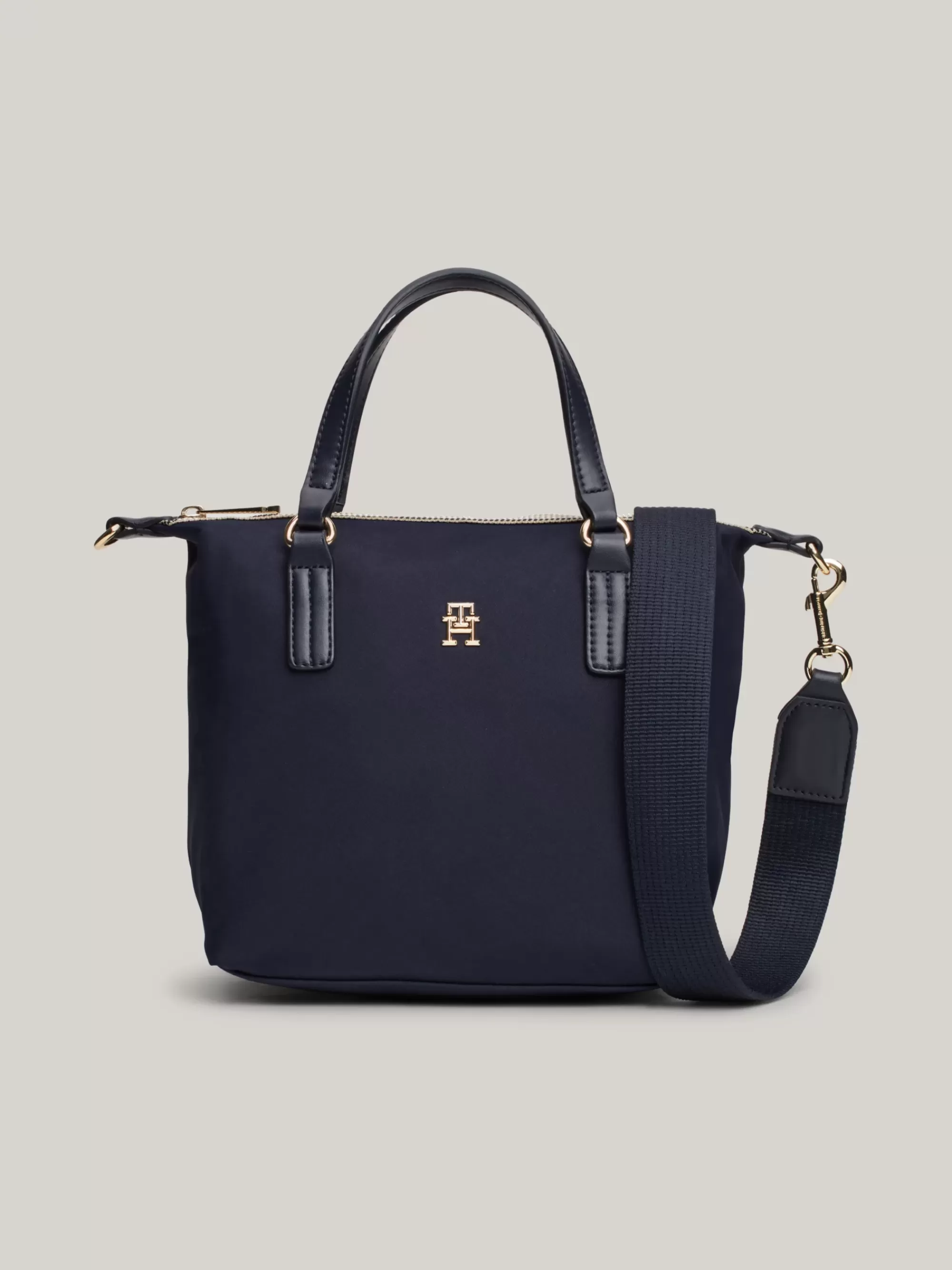 Shoppers*Tommy Hilfiger Shopper Met Signature-rits SPACE BLUE