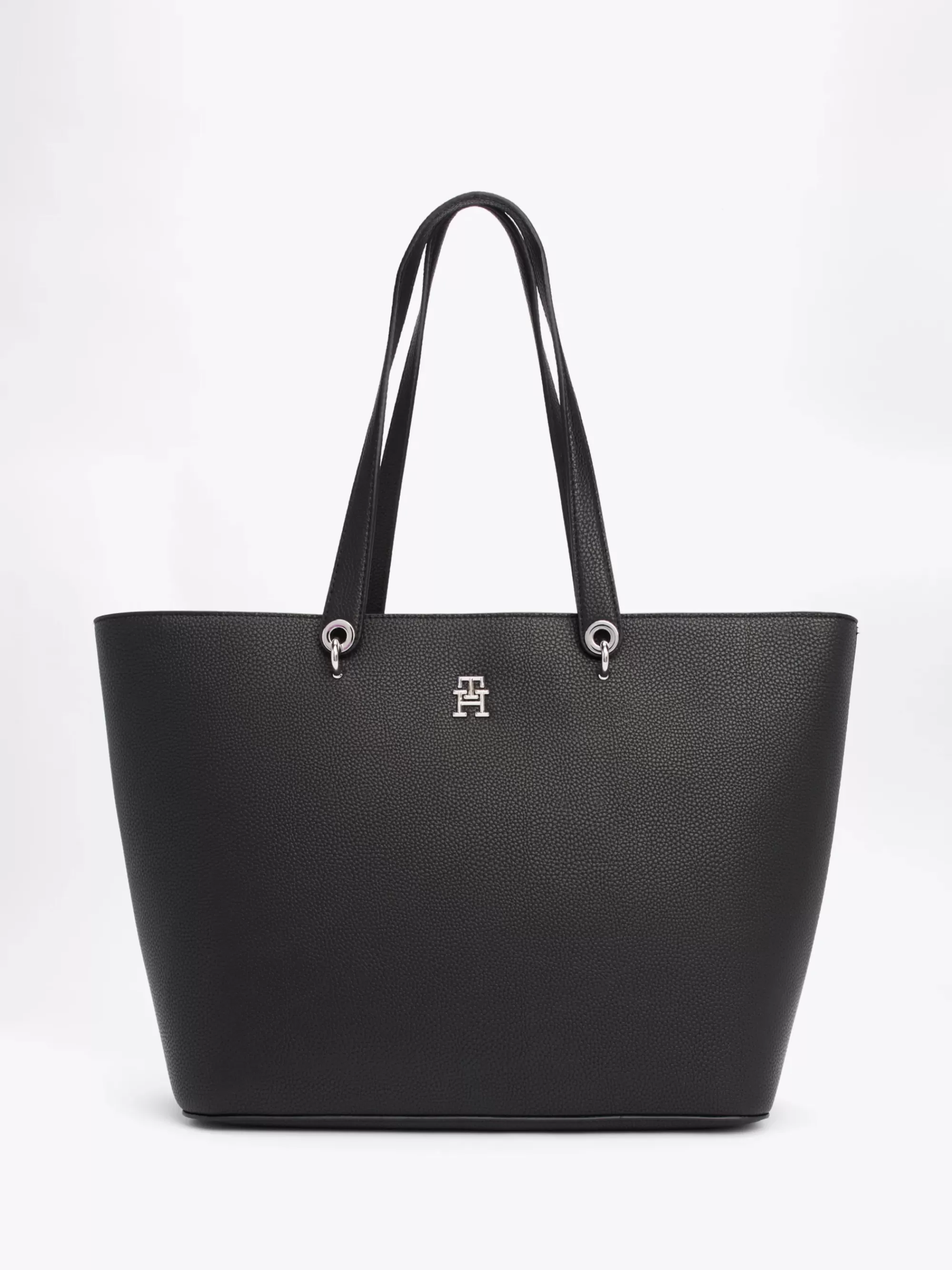 Shoppers*Tommy Hilfiger Shopper Met TH-embleem BLACK