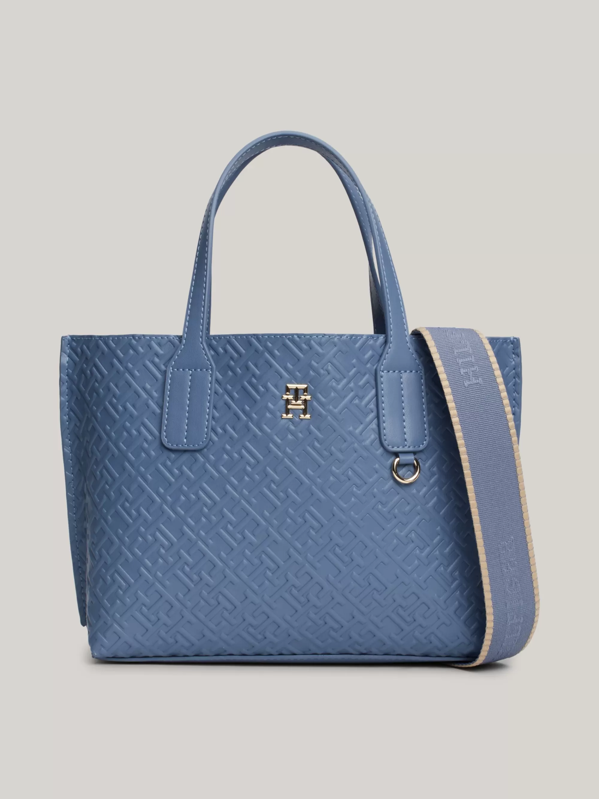 Shoppers*Tommy Hilfiger Shopper Met TH-monogram In Reliëf FADED INK