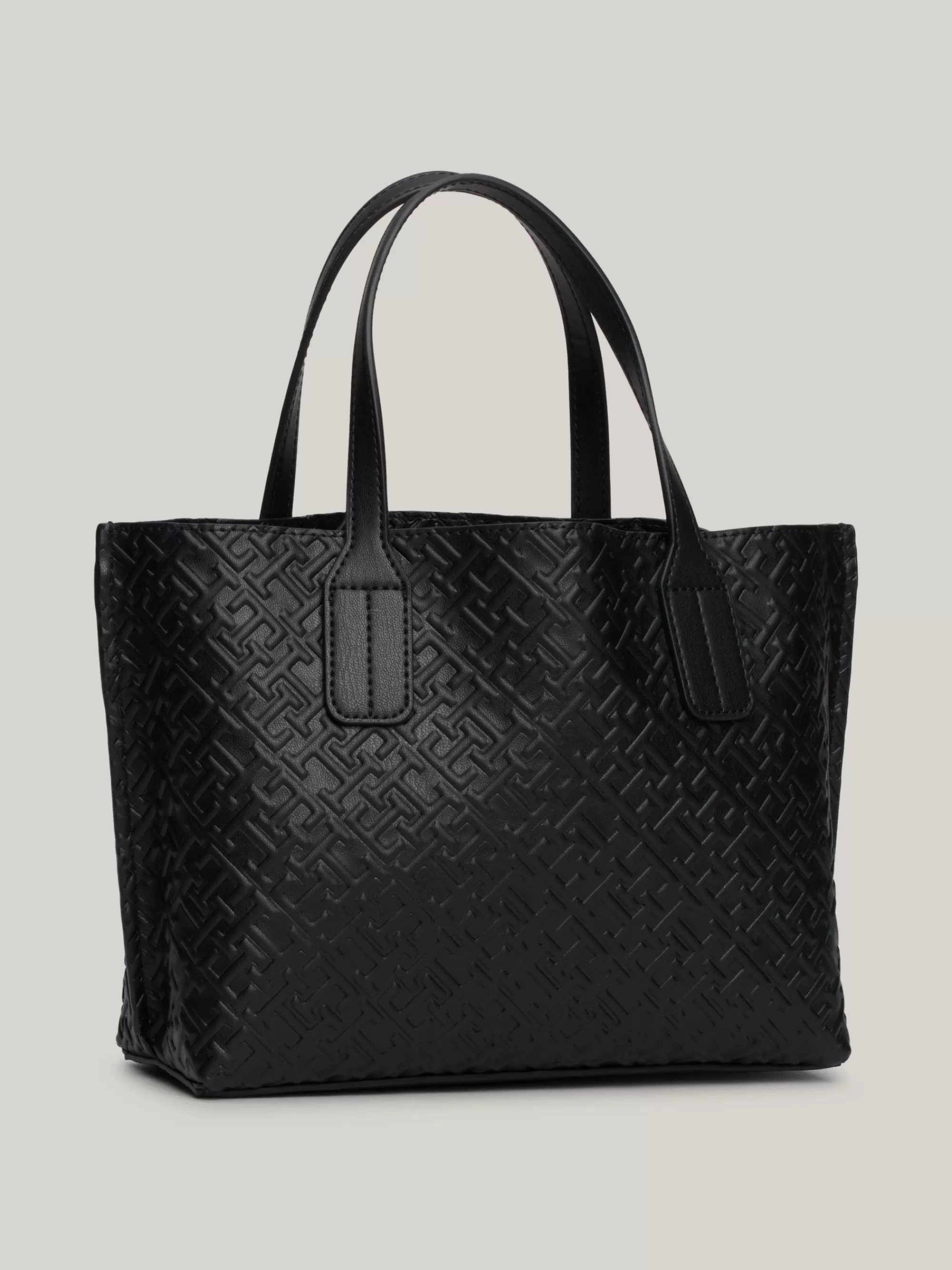 Shoppers*Tommy Hilfiger Shopper Met TH-monogram In Reliëf BLACK