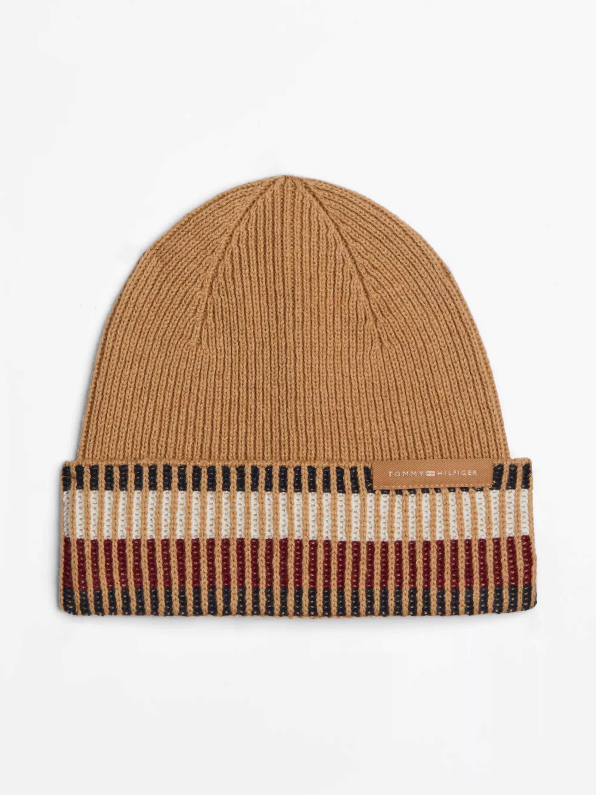 Mutsen | Mutsen, Handschoenen & Sjaals*Tommy Hilfiger Signature Gebreide Beanie Van Wolmix CLASSIC KHAKI