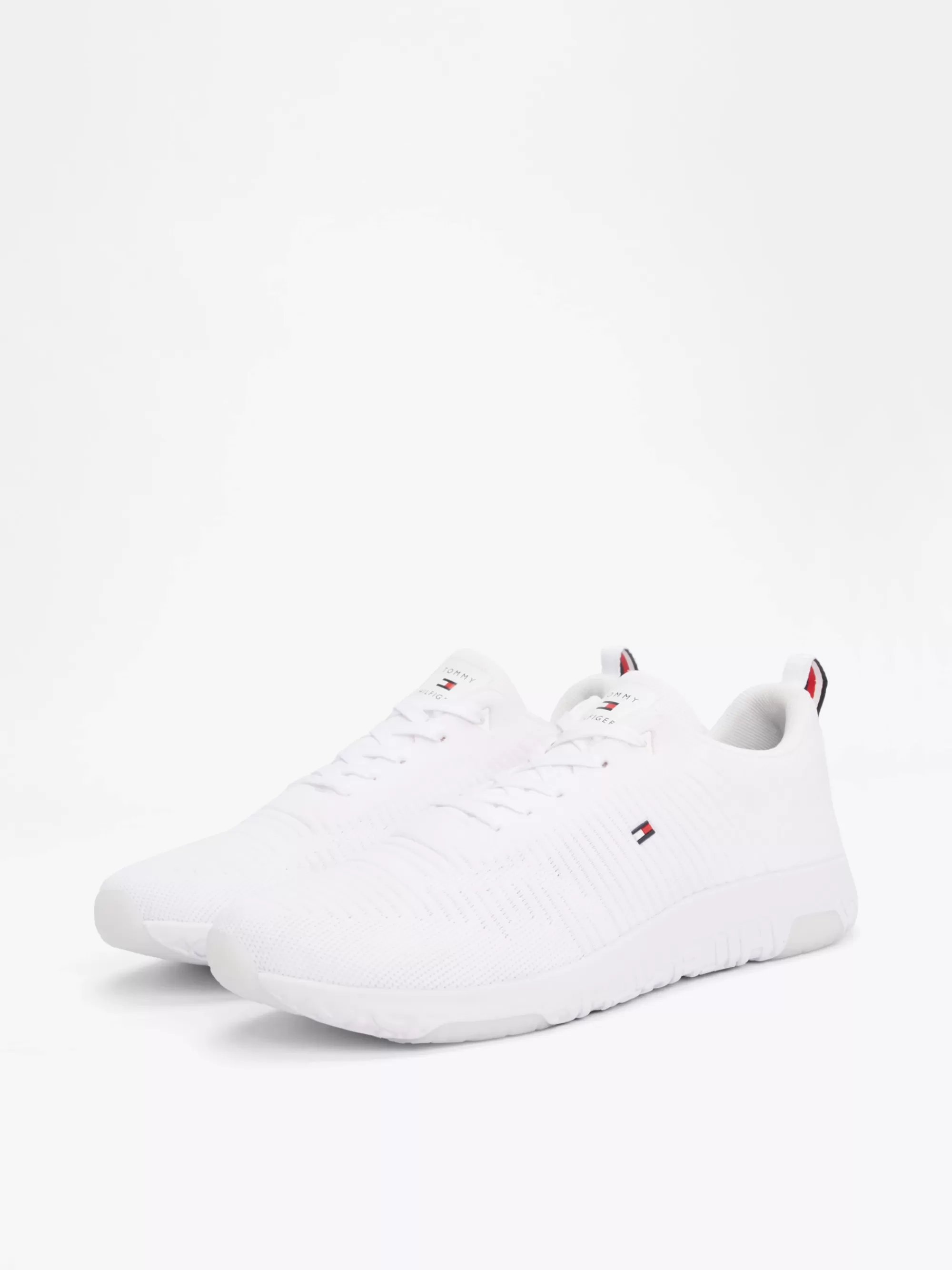 White Trainers | Sneakers*Tommy Hilfiger Signature Gebreide Sneaker WHITE