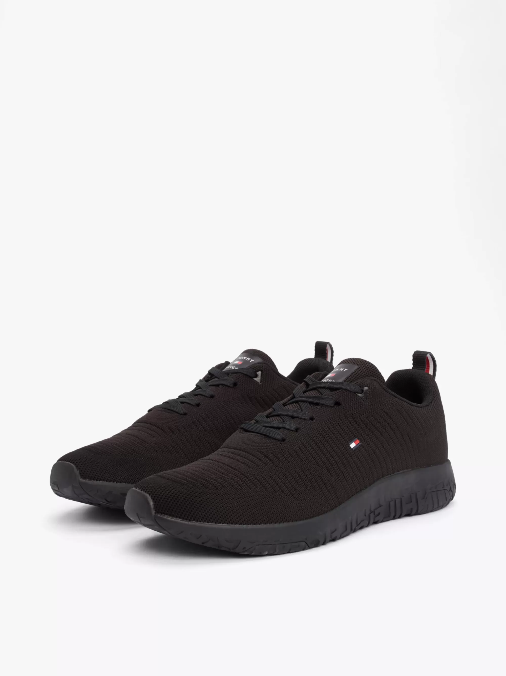 Sneakers*Tommy Hilfiger Signature Gebreide Sneaker BLACK