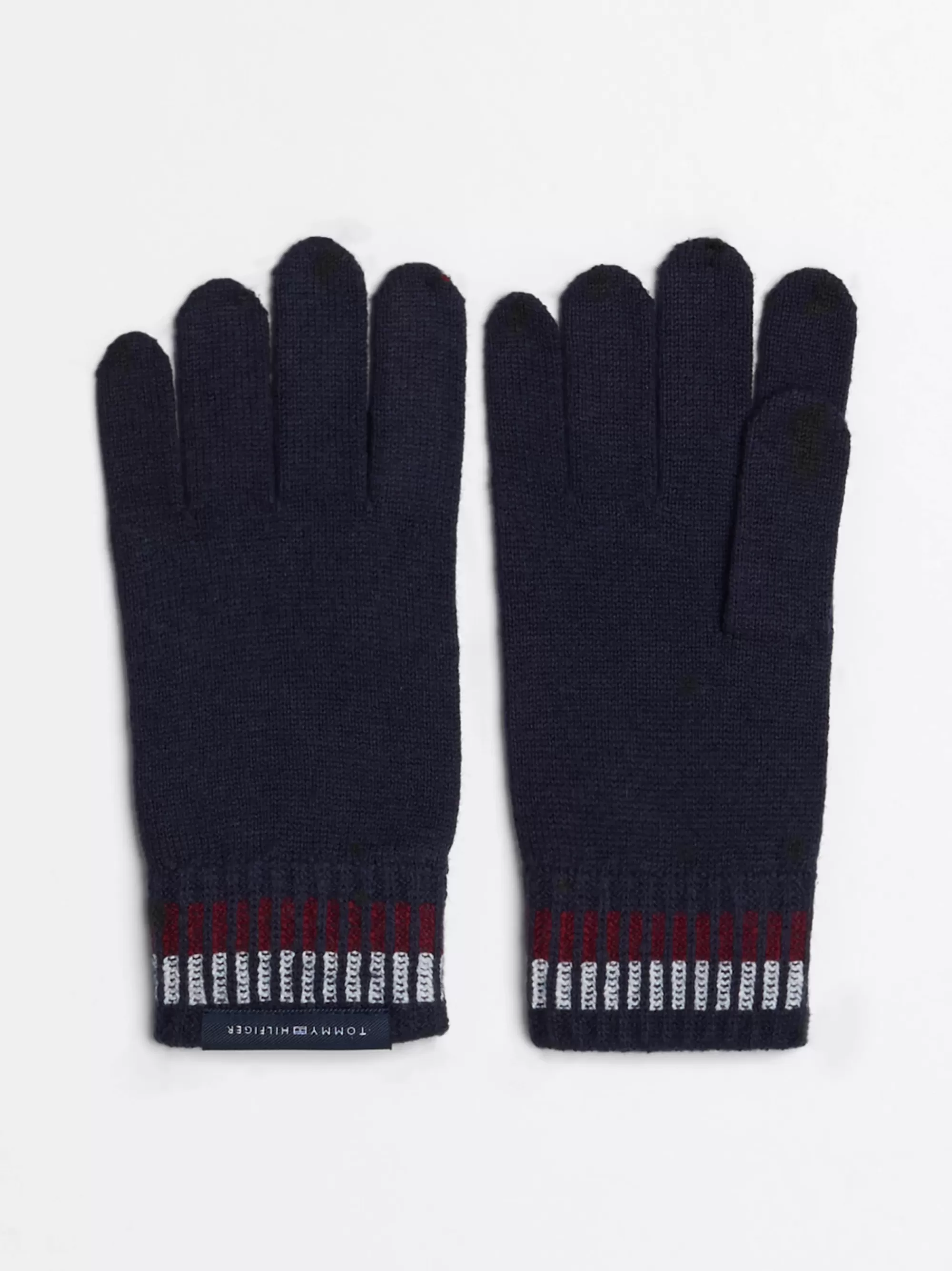 Mutsen, Handschoenen & Sjaals*Tommy Hilfiger Signature Handschoenen Met Wol SPACE BLUE